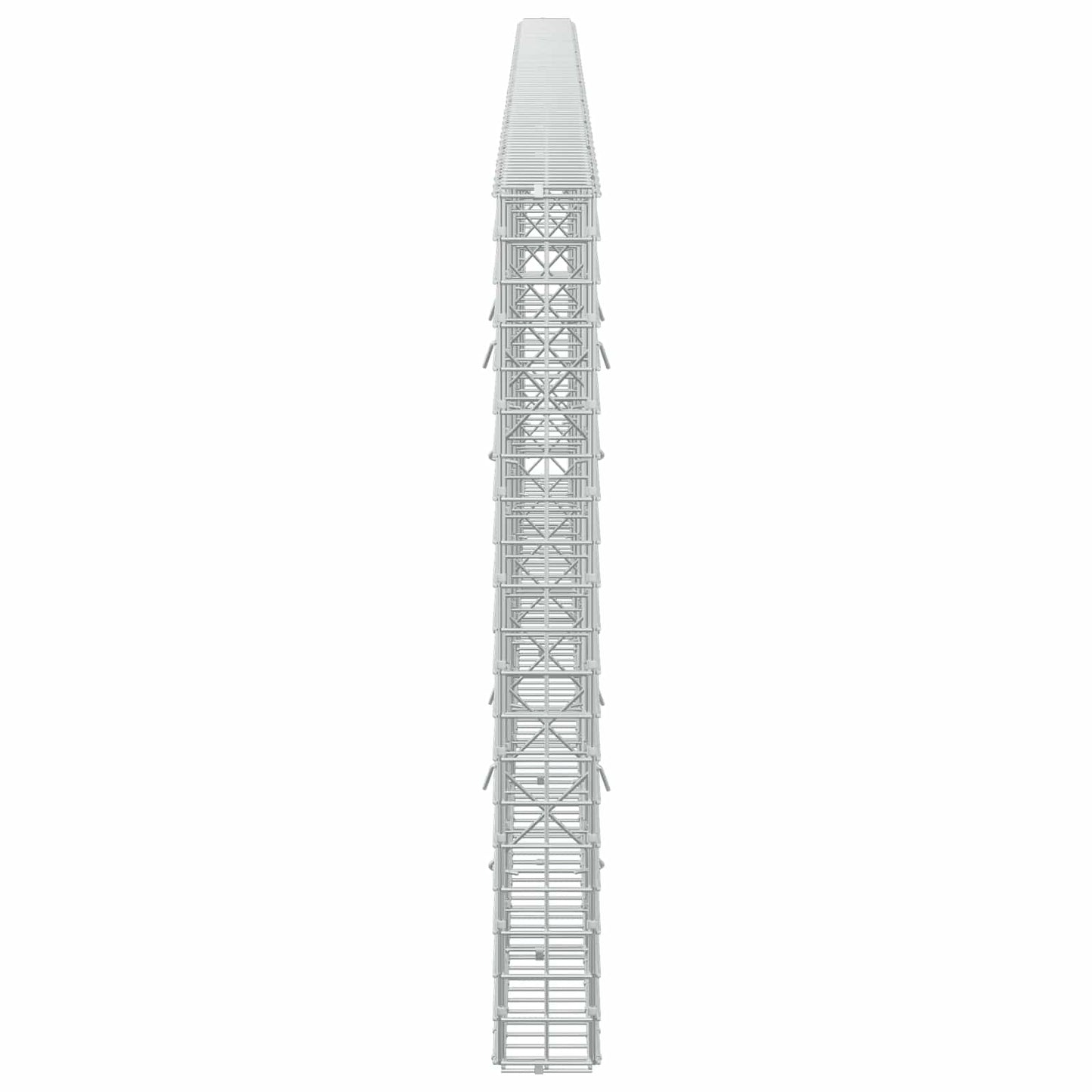 vidaXL Γκαμπιόν με σύρμα 5 mm και πλέγμα 5x5 cm 450x10x100 εκ.