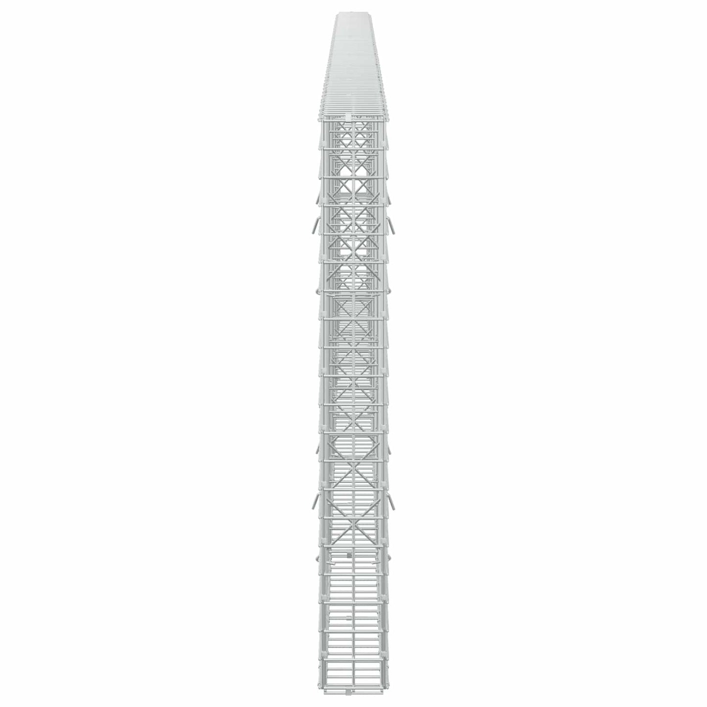 vidaXL Γκαμπιόν με σύρμα 5 mm και πλέγμα 5x5 cm 500x10x100 εκ