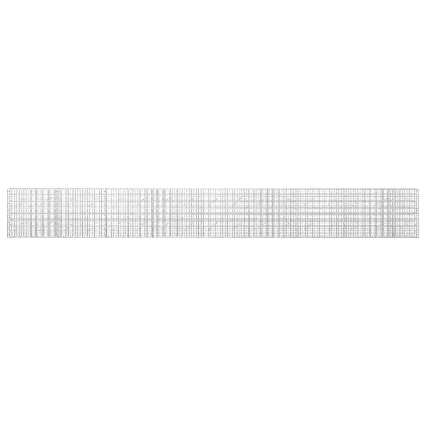vidaXL Γκαμπιόν με σύρμα 5 mm και πλέγμα 5x5 cm 850x10x100 εκ