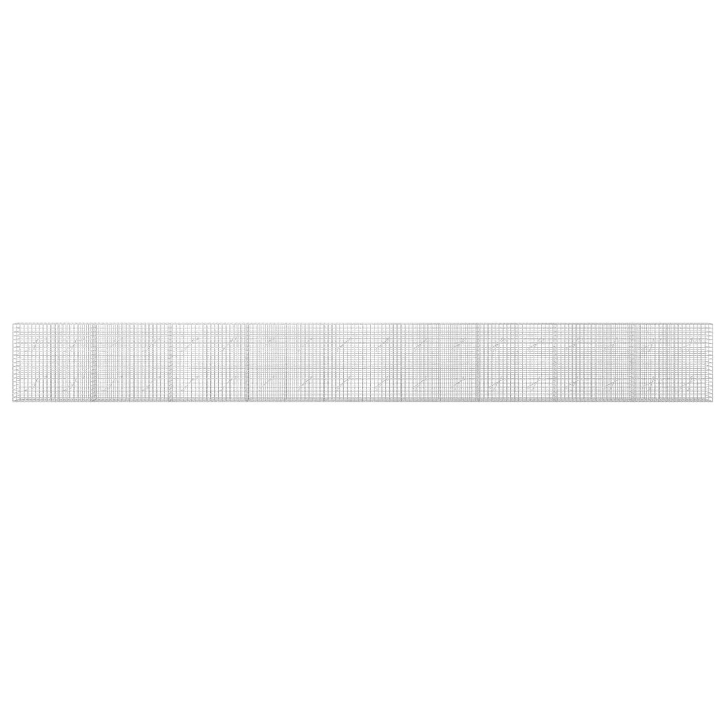vidaXL Γκαμπιόν με σύρμα 5 mm και πλέγμα 5x5 cm 900x10x100 εκ