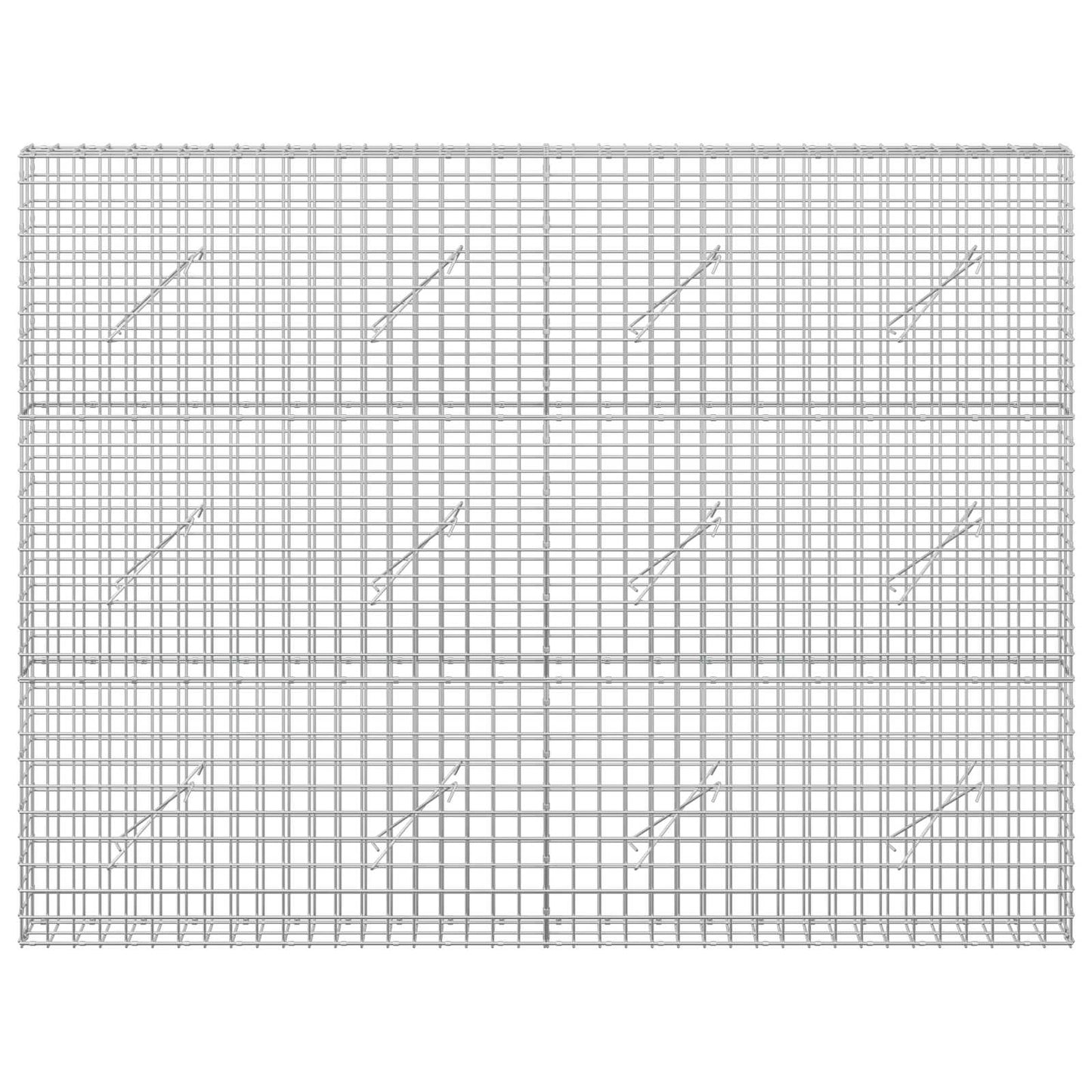 vidaXL Γκαμπιόν με σύρμα 5 mm και πλέγμα 5x5 cm 200x10x150 εκ