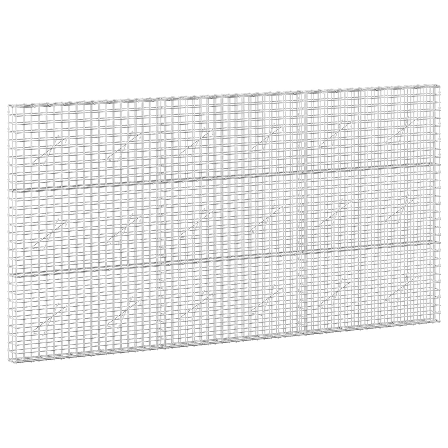 vidaXL Γκαμπιόν με σύρμα 5 mm και πλέγμα 5x5 cm 300x10x150 εκ