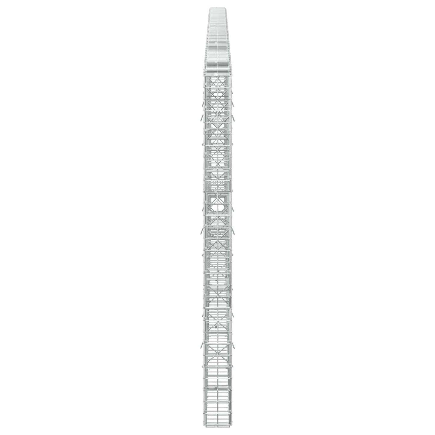 vidaXL Γκαμπιόν με σύρμα 5 mm και πλέγμα 5x5 cm 450x10x150 εκ