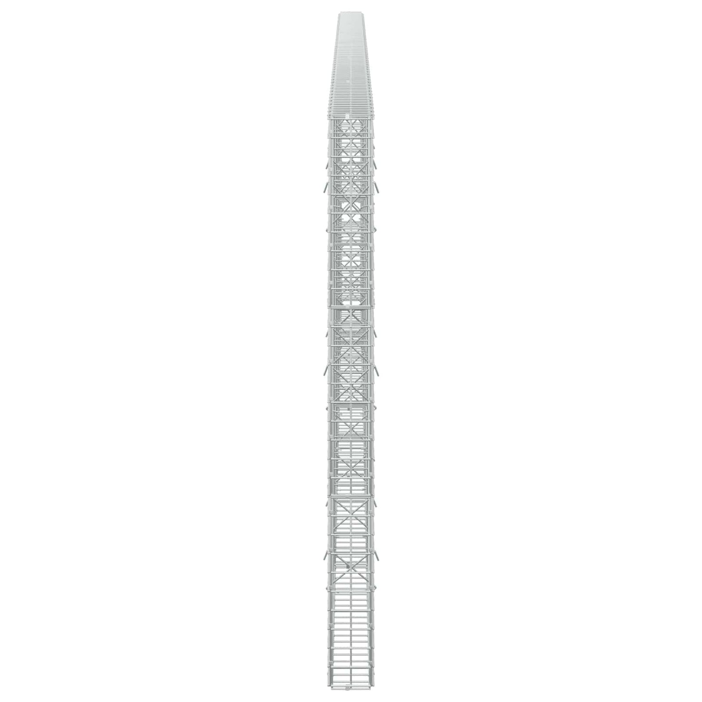 vidaXL Γκαμπιόν με σύρμα 5 mm και πλέγμα 5x5 cm 500x10x150 εκ