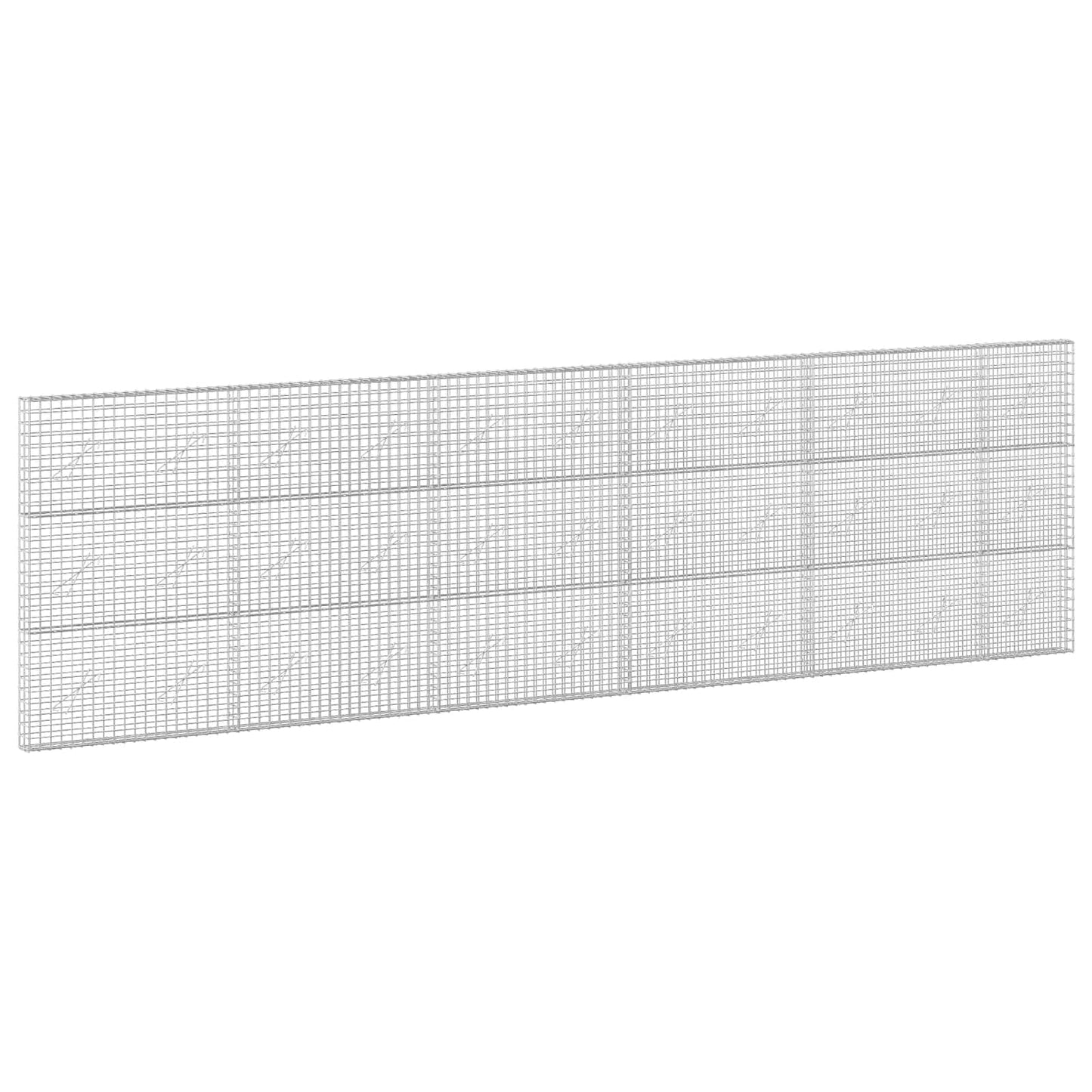 vidaXL Γκαμπιόν με σύρμα 5 mm και πλέγμα 5x5 cm 550x10x150 εκ