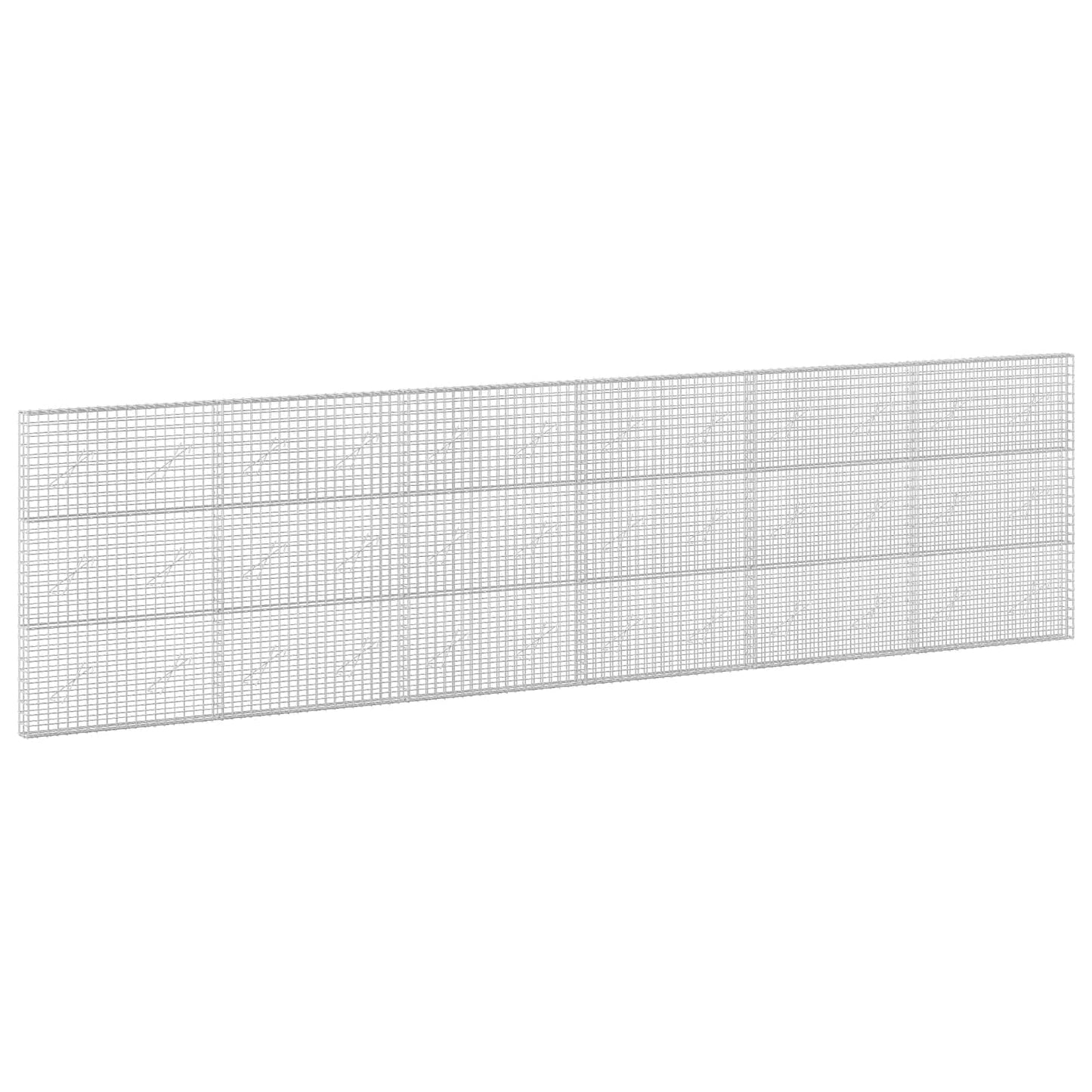 vidaXL Γκαμπιόν με σύρμα 5 mm και πλέγμα 5x5 cm 600x10x150 εκ