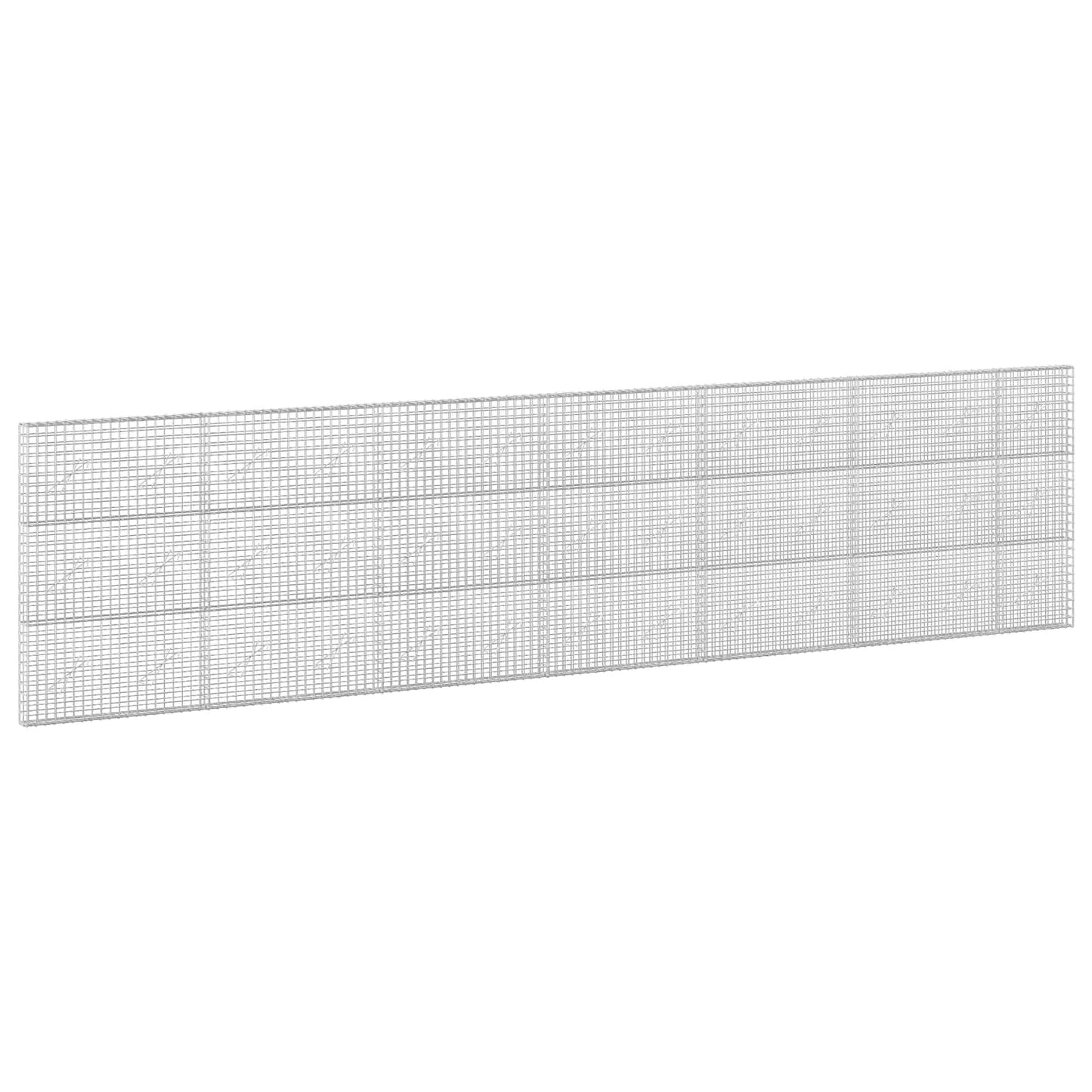 vidaXL Γκαμπιόν με σύρμα 5 mm και πλέγμα 5x5 cm 650x10x150 εκ