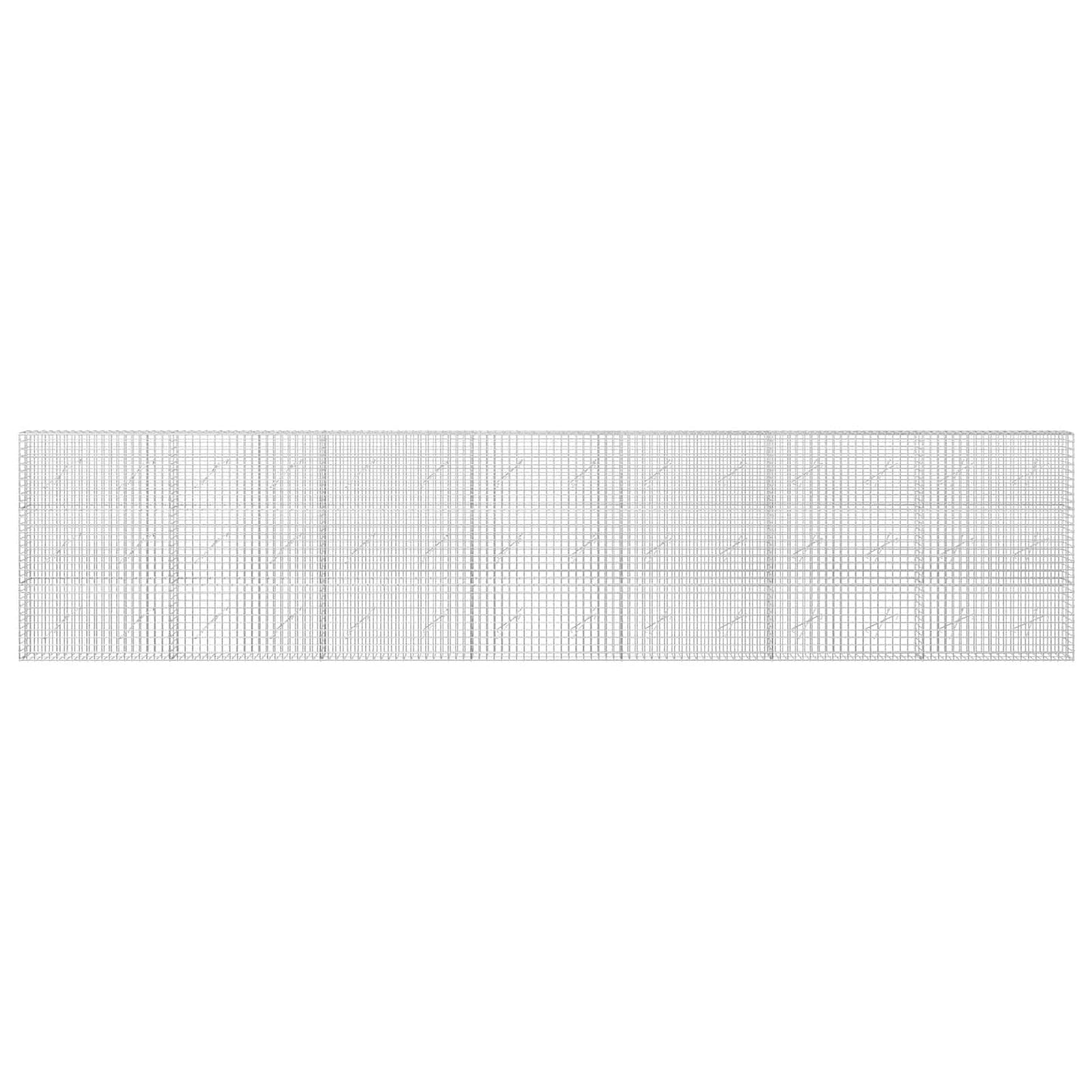 vidaXL Γκαμπιόν με σύρμα 5 mm και πλέγμα 5x5 cm 700x10x150 εκ.