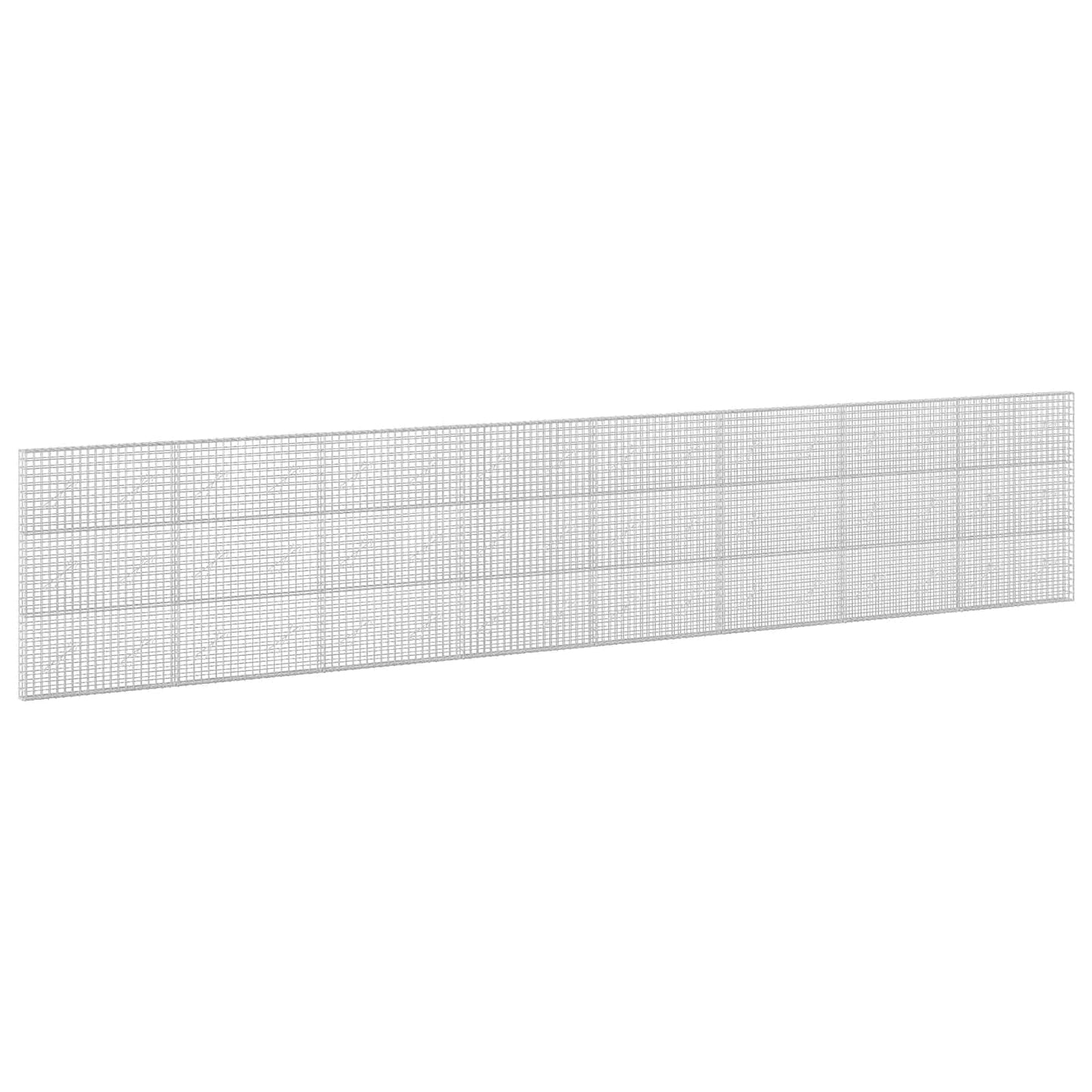 vidaXL Γκαμπιόν με σύρμα 5 mm και πλέγμα 5x5 cm 800x10x150 εκ