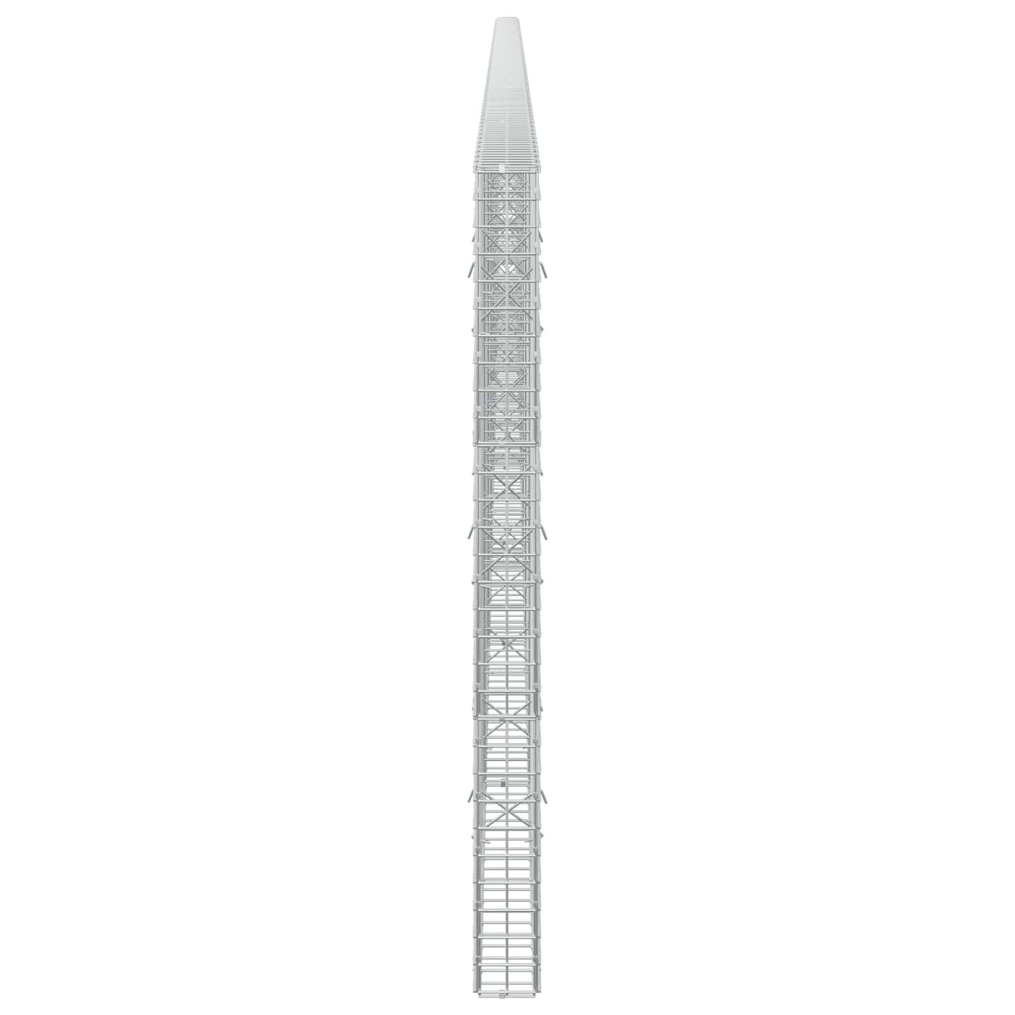 vidaXL Γκαμπιόν με σύρμα 5 mm και πλέγμα 5x5 cm 800x10x150 εκ