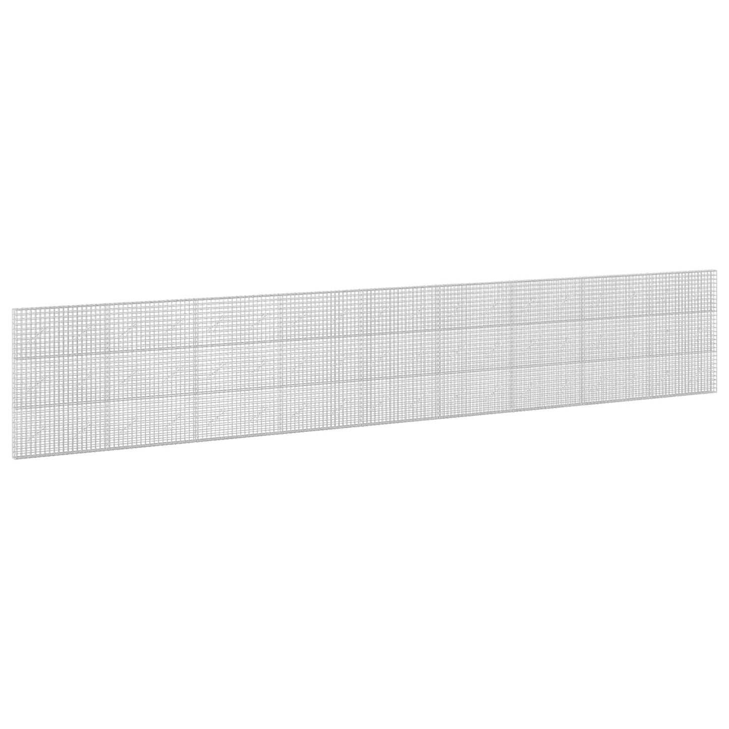 vidaXL Γκαμπιόν με σύρμα 5 mm και πλέγμα 5x5 cm 900x10x150 εκ