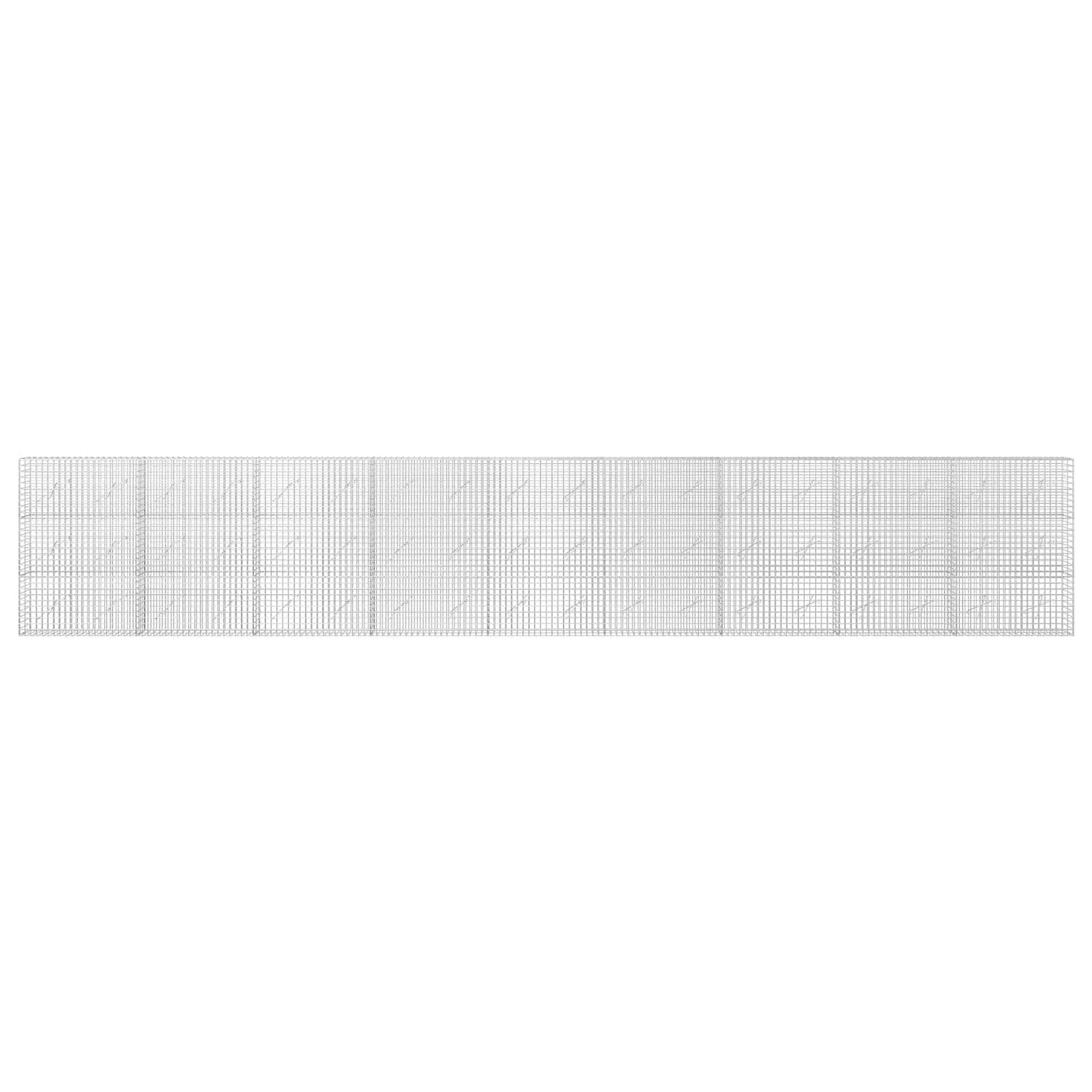 vidaXL Γκαμπιόν με σύρμα 5 mm και πλέγμα 5x5 cm 900x10x150 εκ