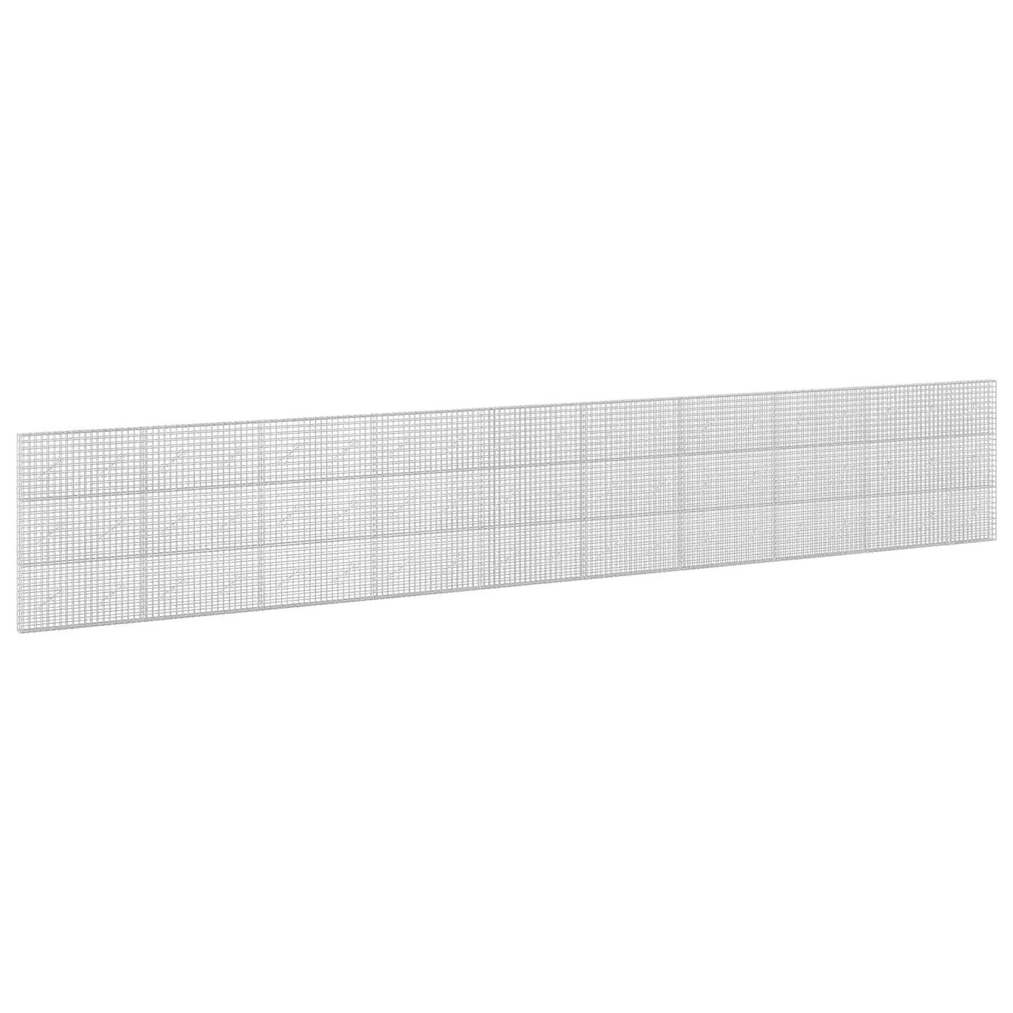 vidaXL Γκαμπιόν με σύρμα 5 mm και πλέγμα 5x5 cm 950x10x150 εκ