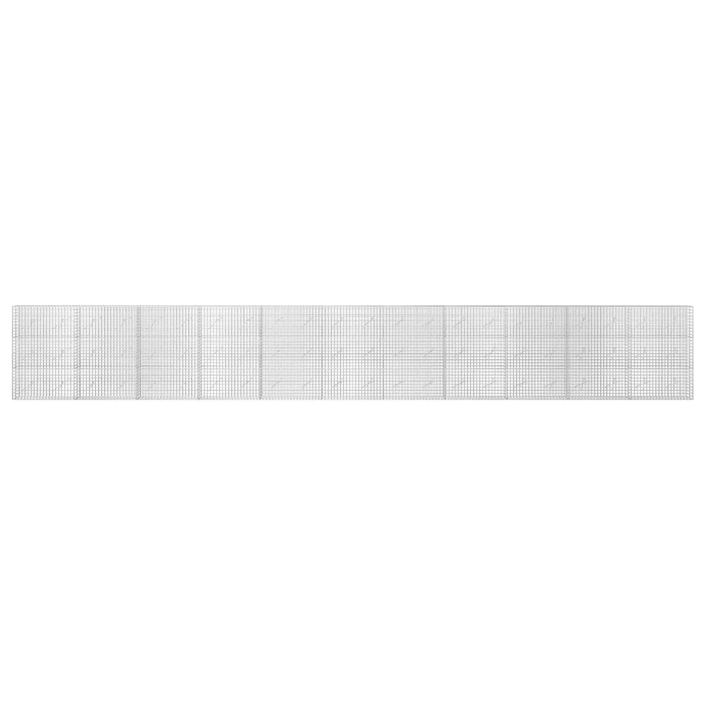 vidaXL Γκαμπιόν με σύρμα 5 mm και πλέγμα 5x5 cm 1100x10x150 εκ