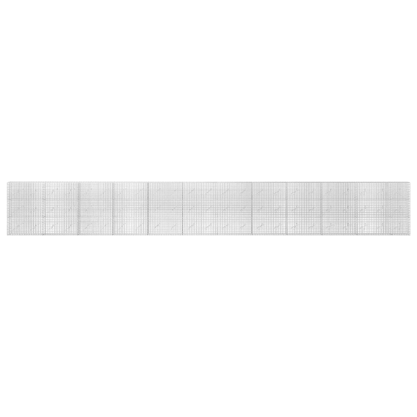 vidaXL Γκαμπιόν με σύρμα 5 mm και πλέγμα 5x5 cm 1150x10x150 εκ