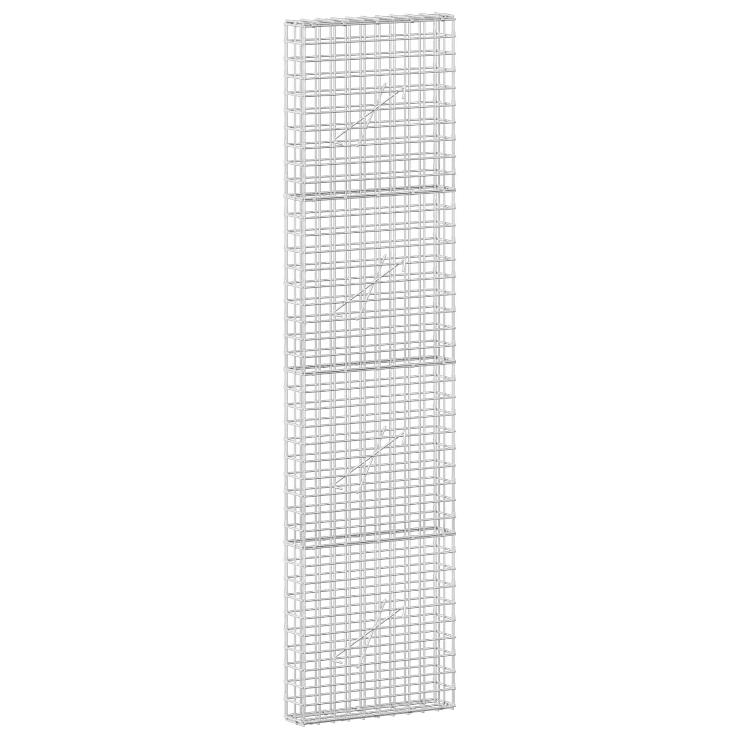 vidaXL Γκαμπιόν με σύρμα 5 mm και πλέγμα 5x5 cm 50x10x200 εκ