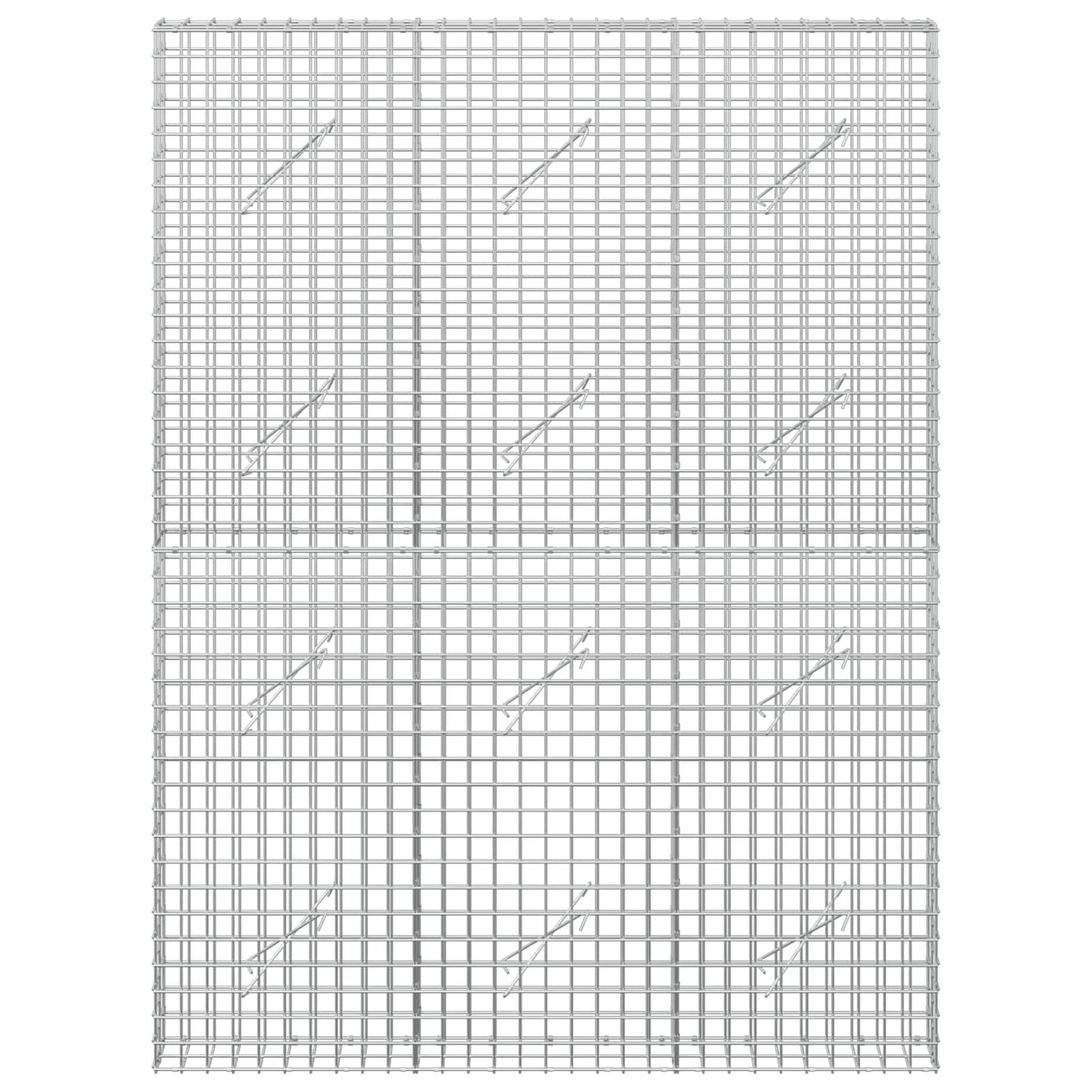 vidaXL Γκαμπιόν με σύρμα 5 mm και πλέγμα 5x5 cm 150x10x200 εκ