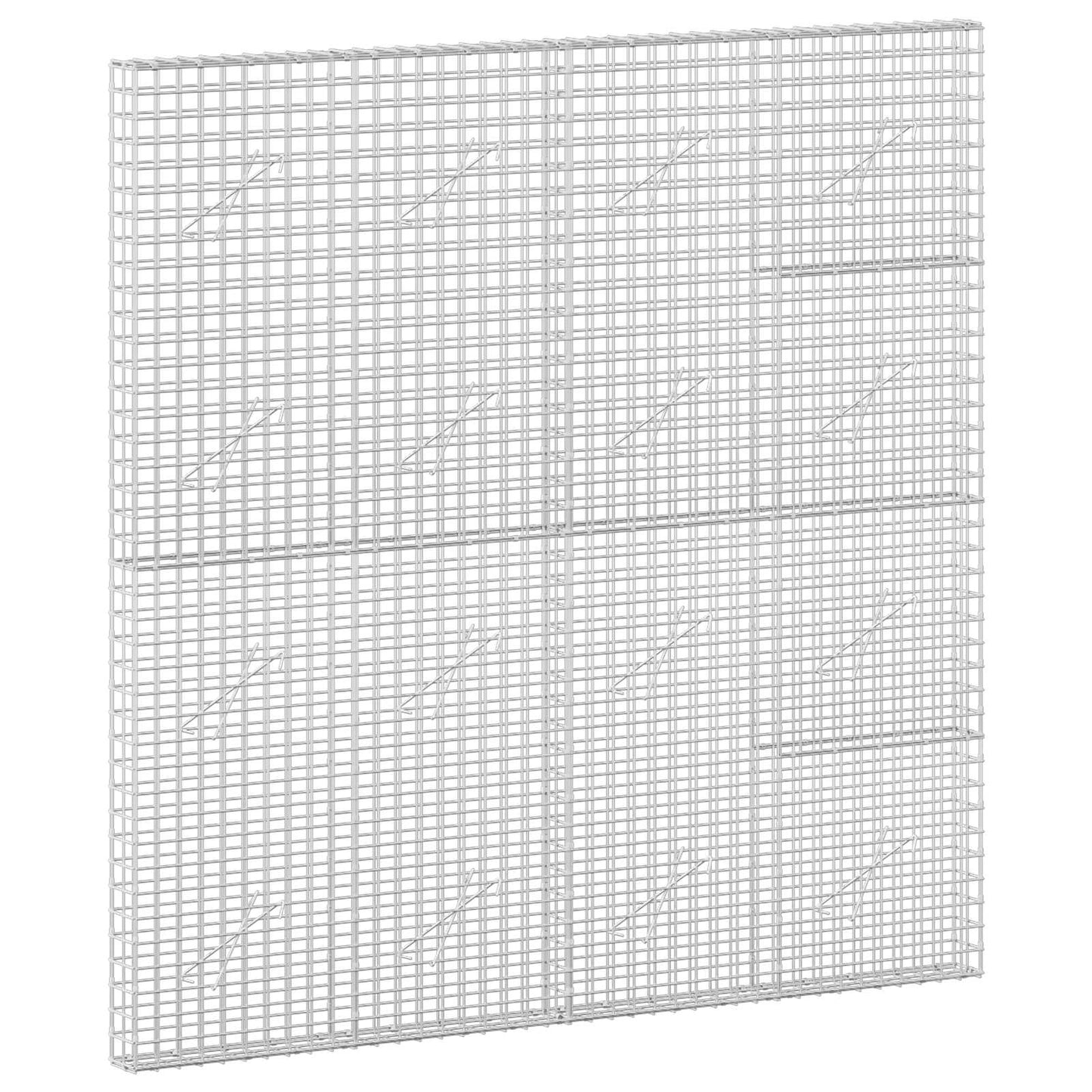 vidaXL Γκαμπιόν με σύρμα 5 mm και πλέγμα 5x5 cm 200x10x200 εκ