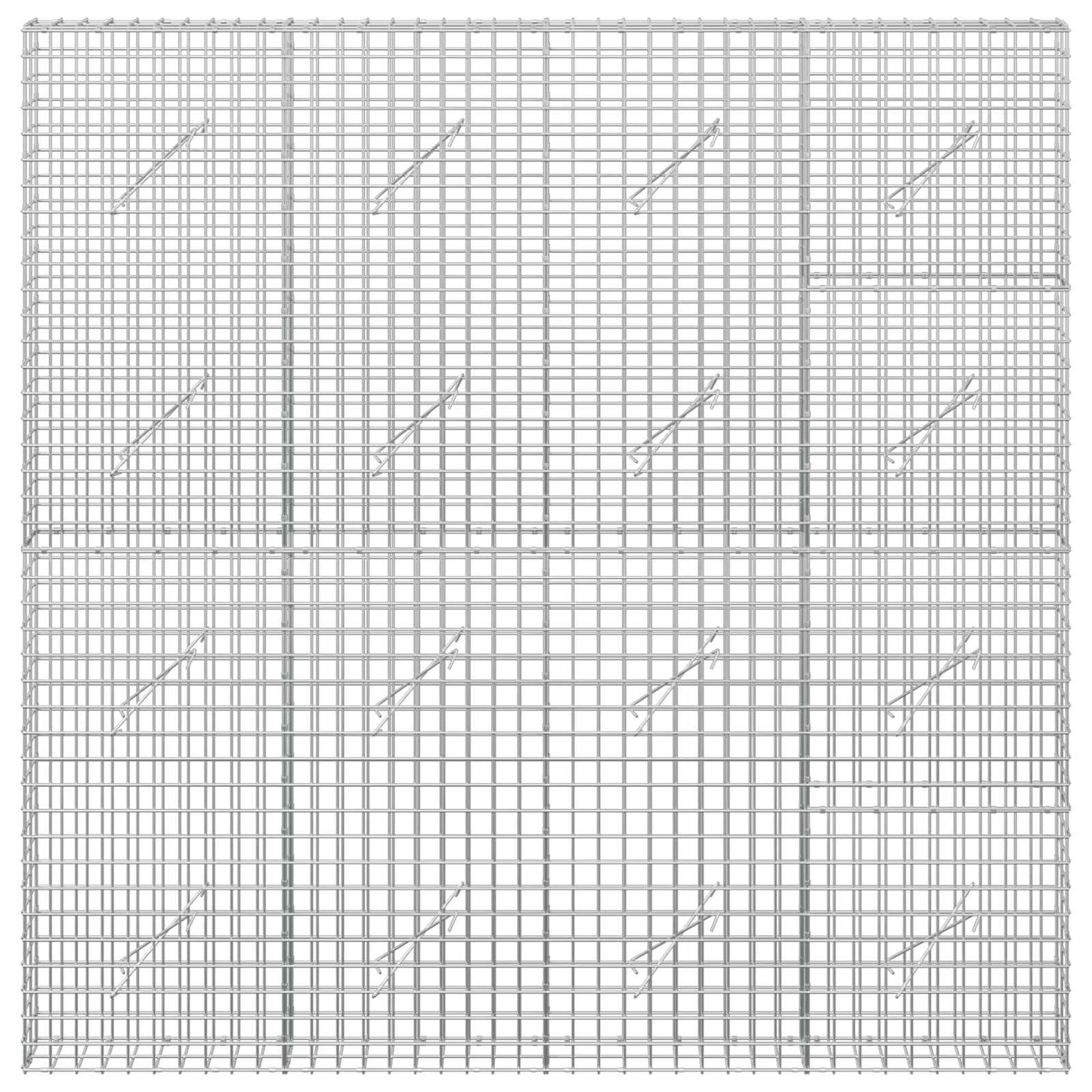 vidaXL Γκαμπιόν με σύρμα 5 mm και πλέγμα 5x5 cm 200x10x200 εκ