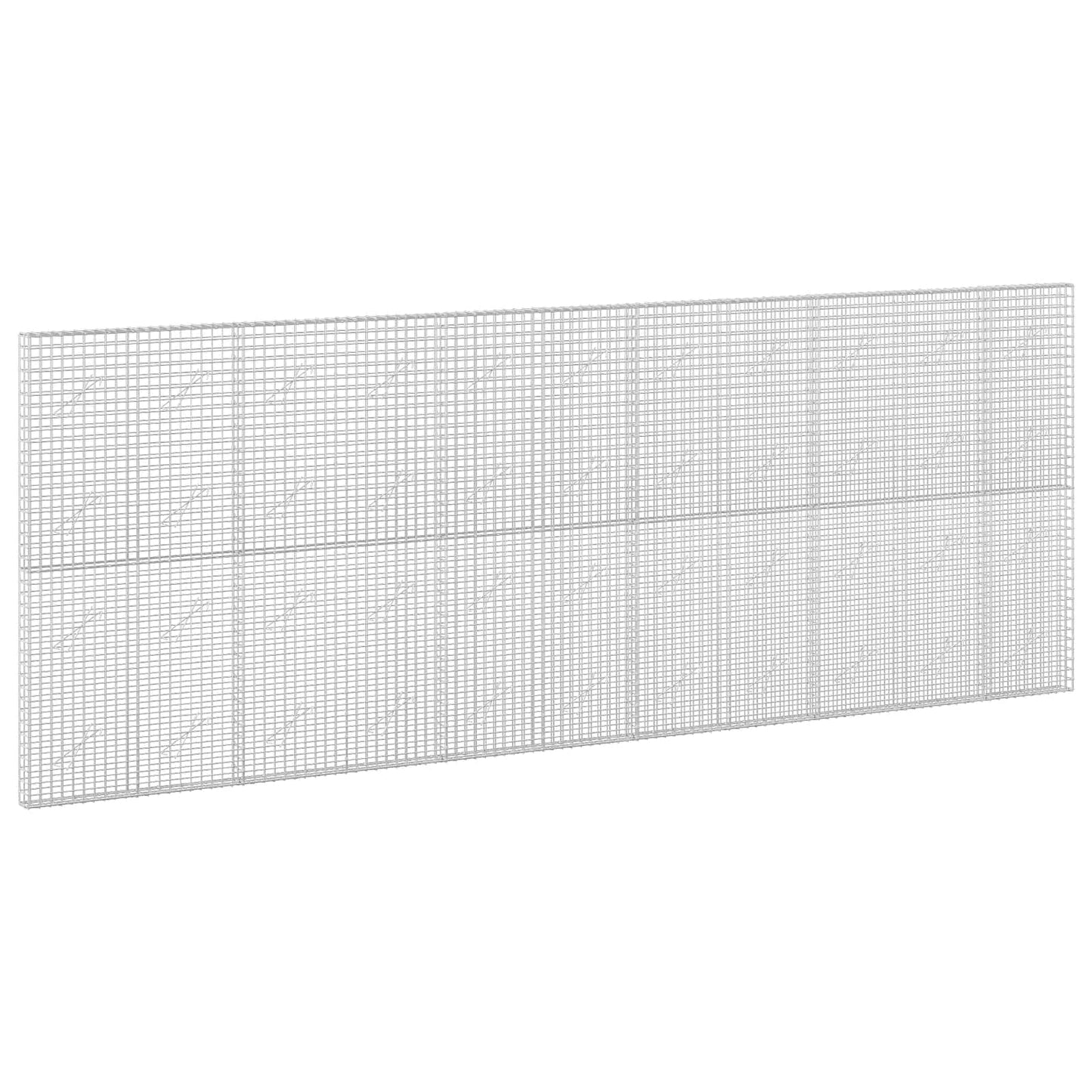 vidaXL Γκαμπιόν με σύρμα 5 mm και πλέγμα 5x5 cm 550x10x200 εκ