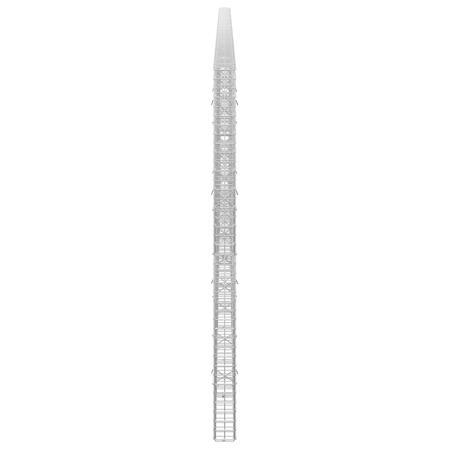 vidaXL Γκαμπιόν με σύρμα 5 mm και πλέγμα 5x5 cm 550x10x200 εκ