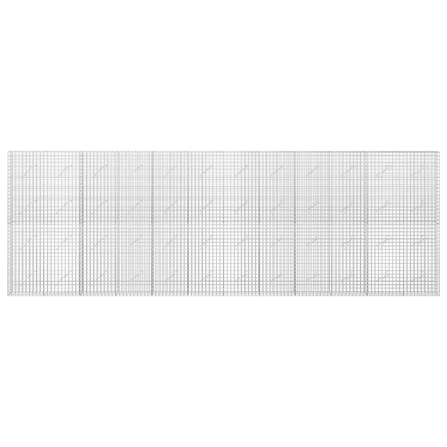 vidaXL Γκαμπιόν με σύρμα 5 mm και πλέγμα 5x5 cm 600x10x200 εκ