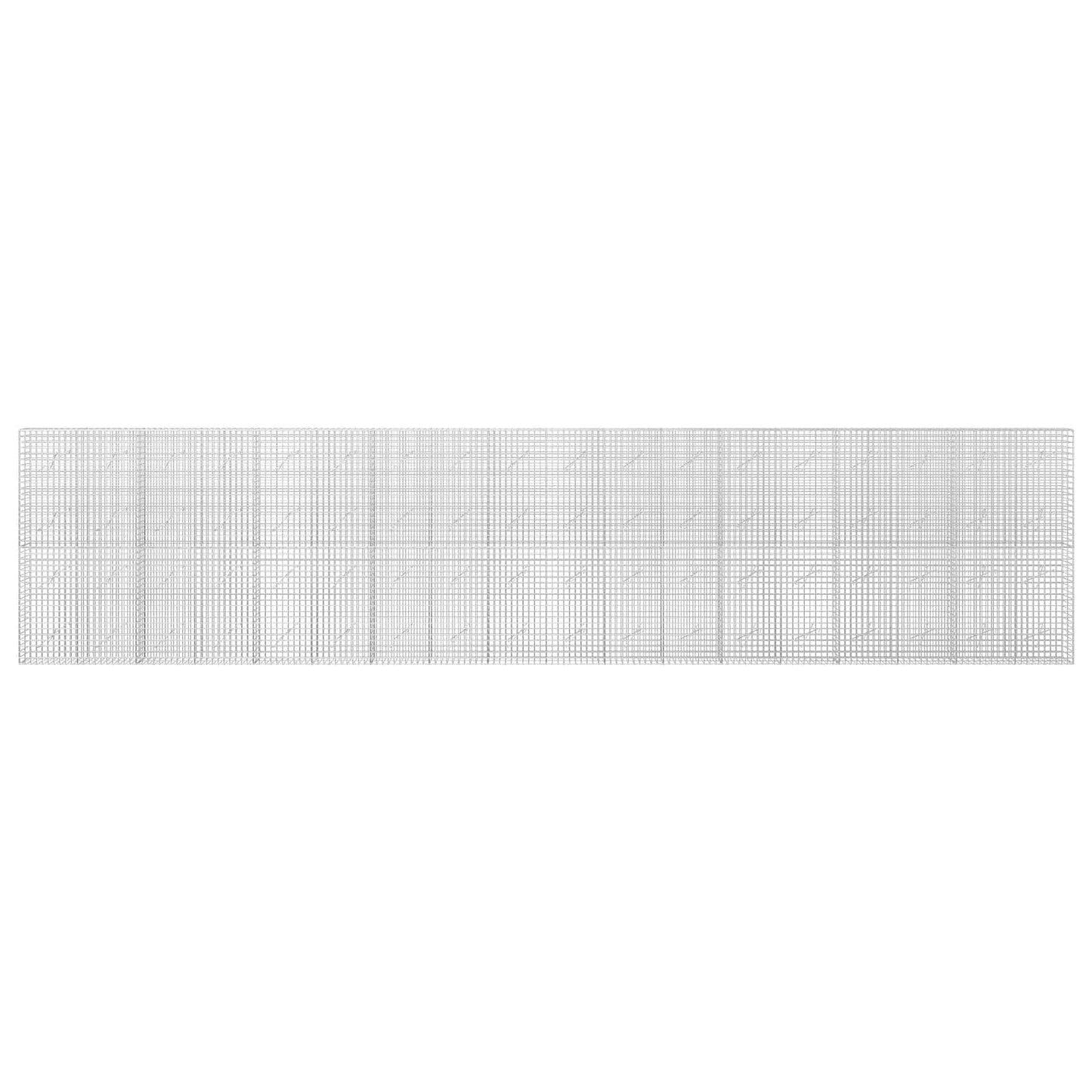 vidaXL Γκαμπιόν με σύρμα 5 mm και πλέγμα 5x5 cm 900x10x200 εκ