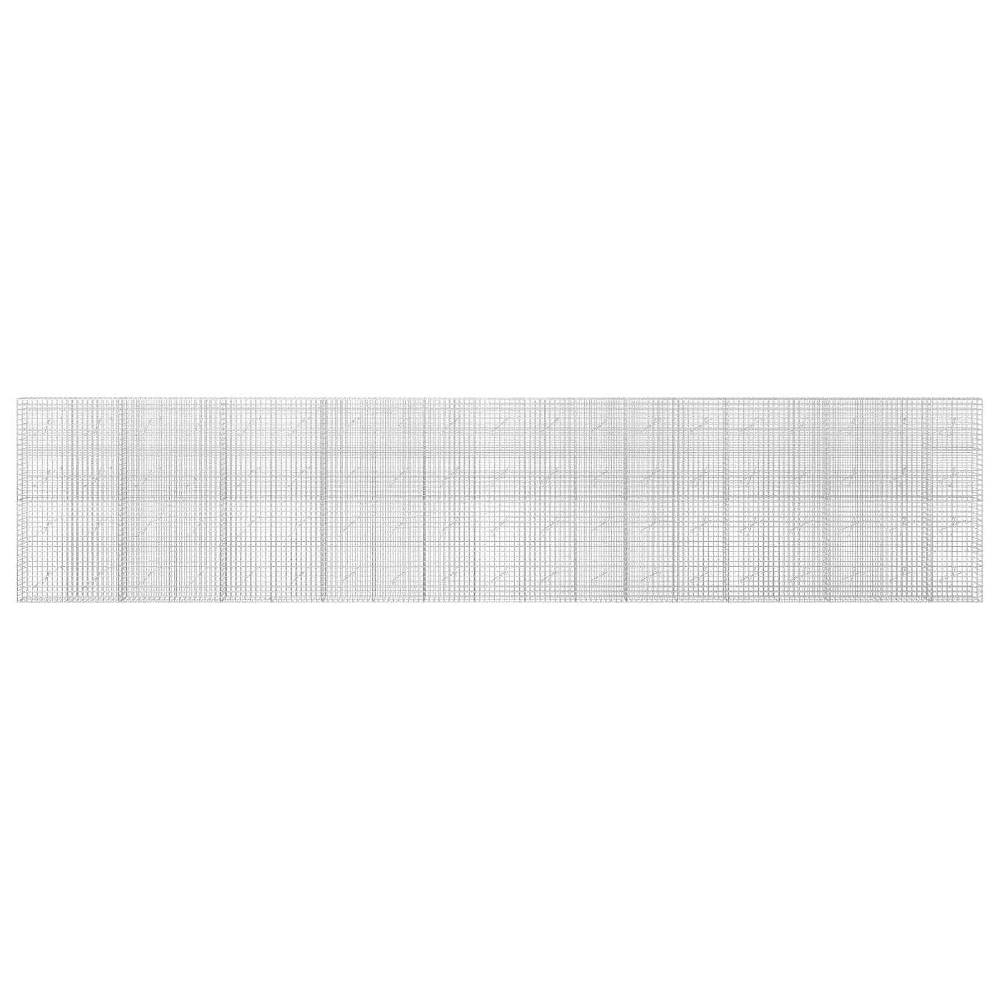 vidaXL Γκαμπιόν με σύρμα 5 mm και πλέγμα 5x5 cm 950x10x200 εκ