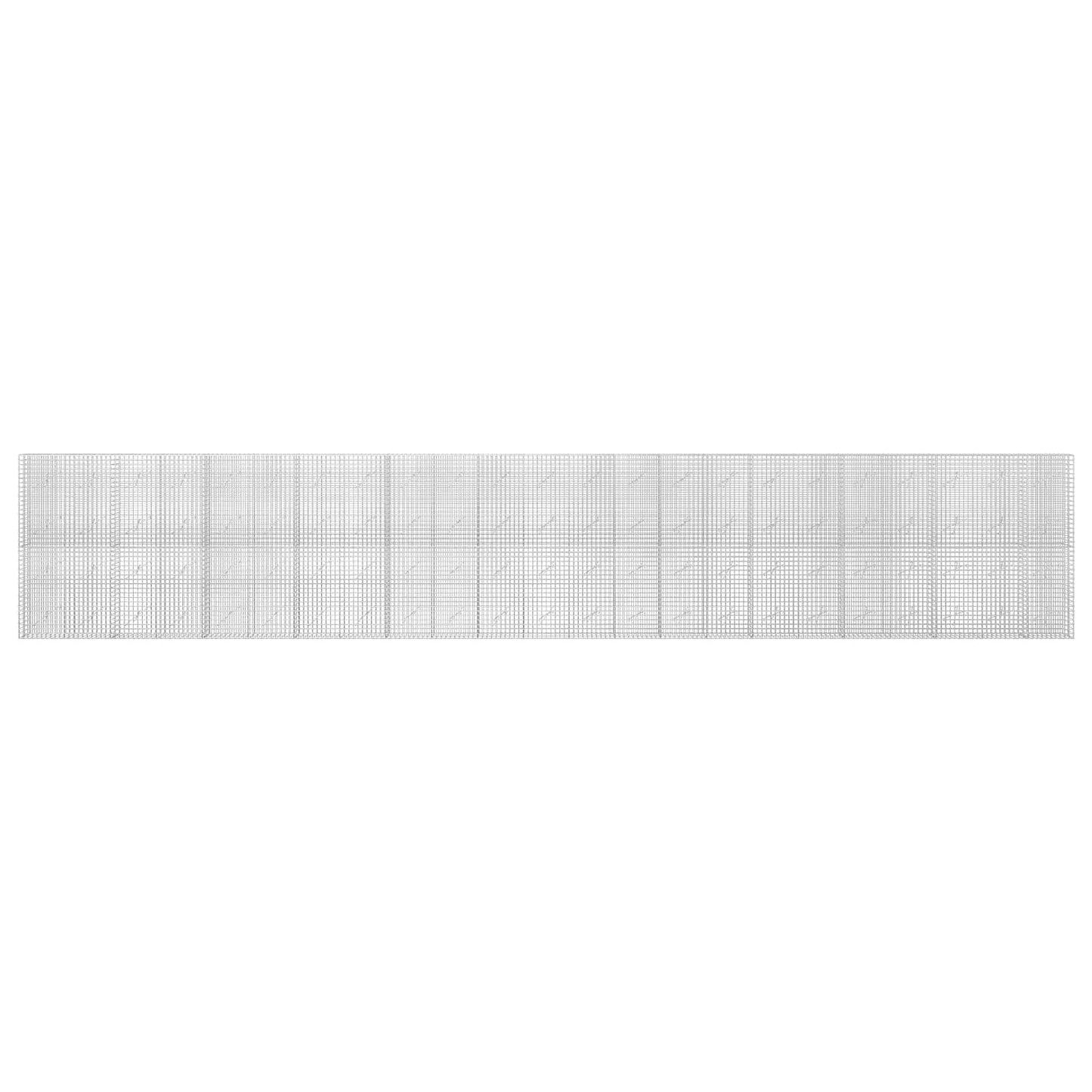 vidaXL Γκαμπιόν με σύρμα 5 mm και πλέγμα 5x5 cm 1150x10x200 εκ