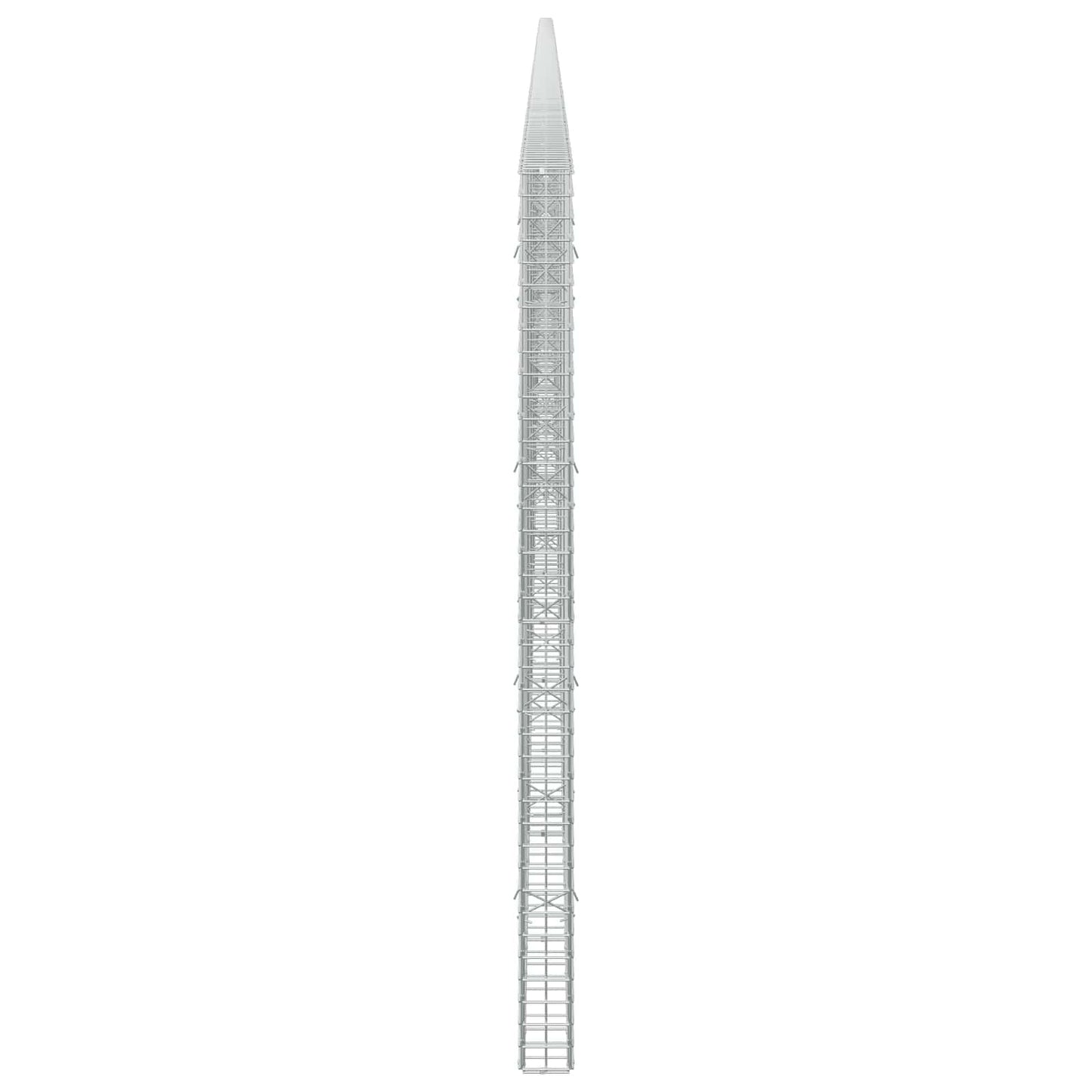 vidaXL Γκαμπιόν με σύρμα 5 mm και πλέγμα 5x5 cm 1200x10x200 εκ