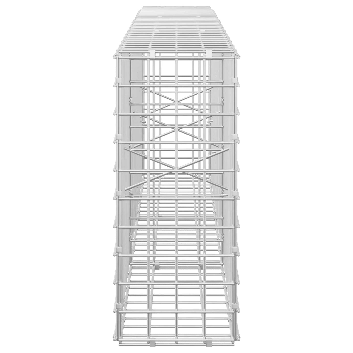 vidaXL Γκαμπιόν με σύρμα 5 mm και πλέγμα 5x5 cm 150x20x50 εκ