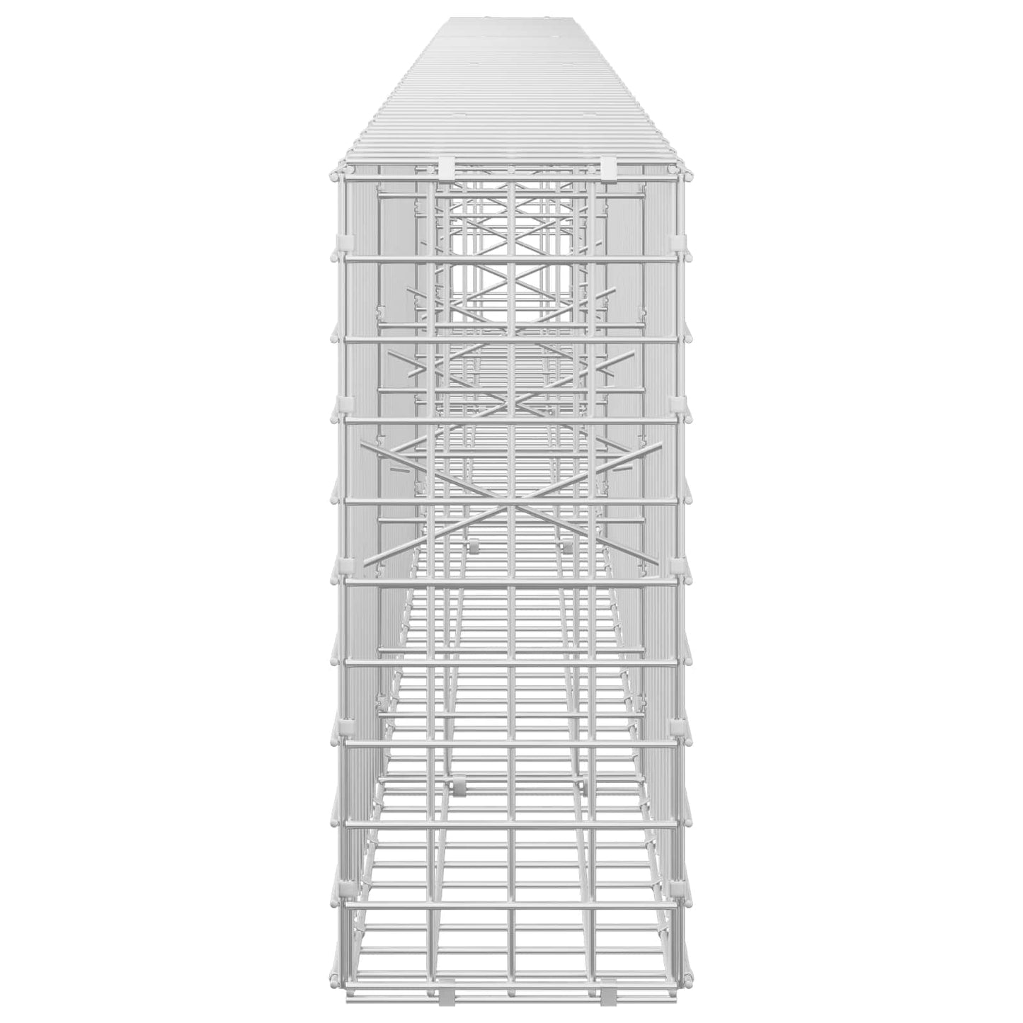 vidaXL Γκαμπιόν με σύρμα 5 mm και πλέγμα 5x5 cm 350x20x50 εκ