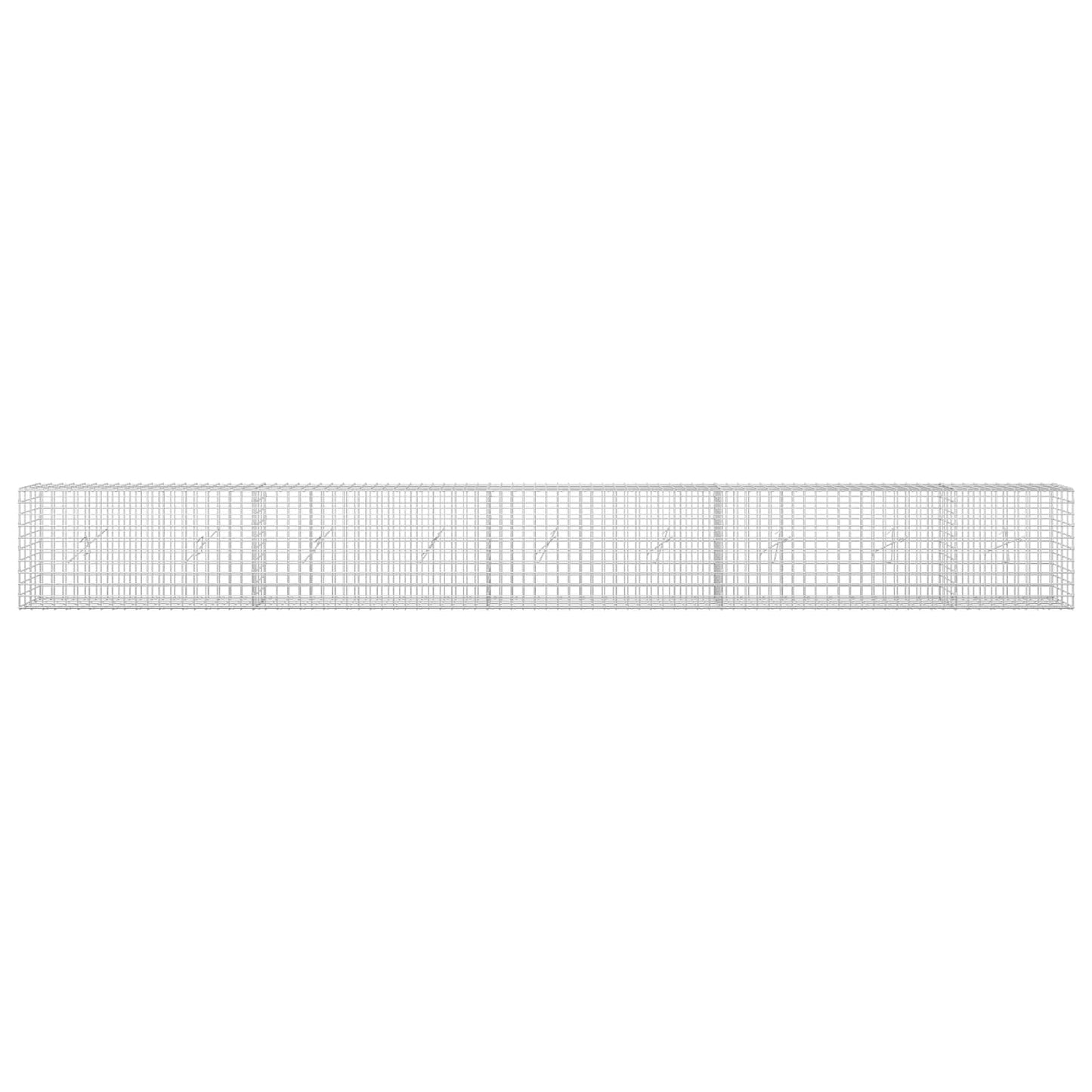 vidaXL Γκαμπιόν με σύρμα 5 mm και πλέγμα 5x5 cm 450x20x50 εκ