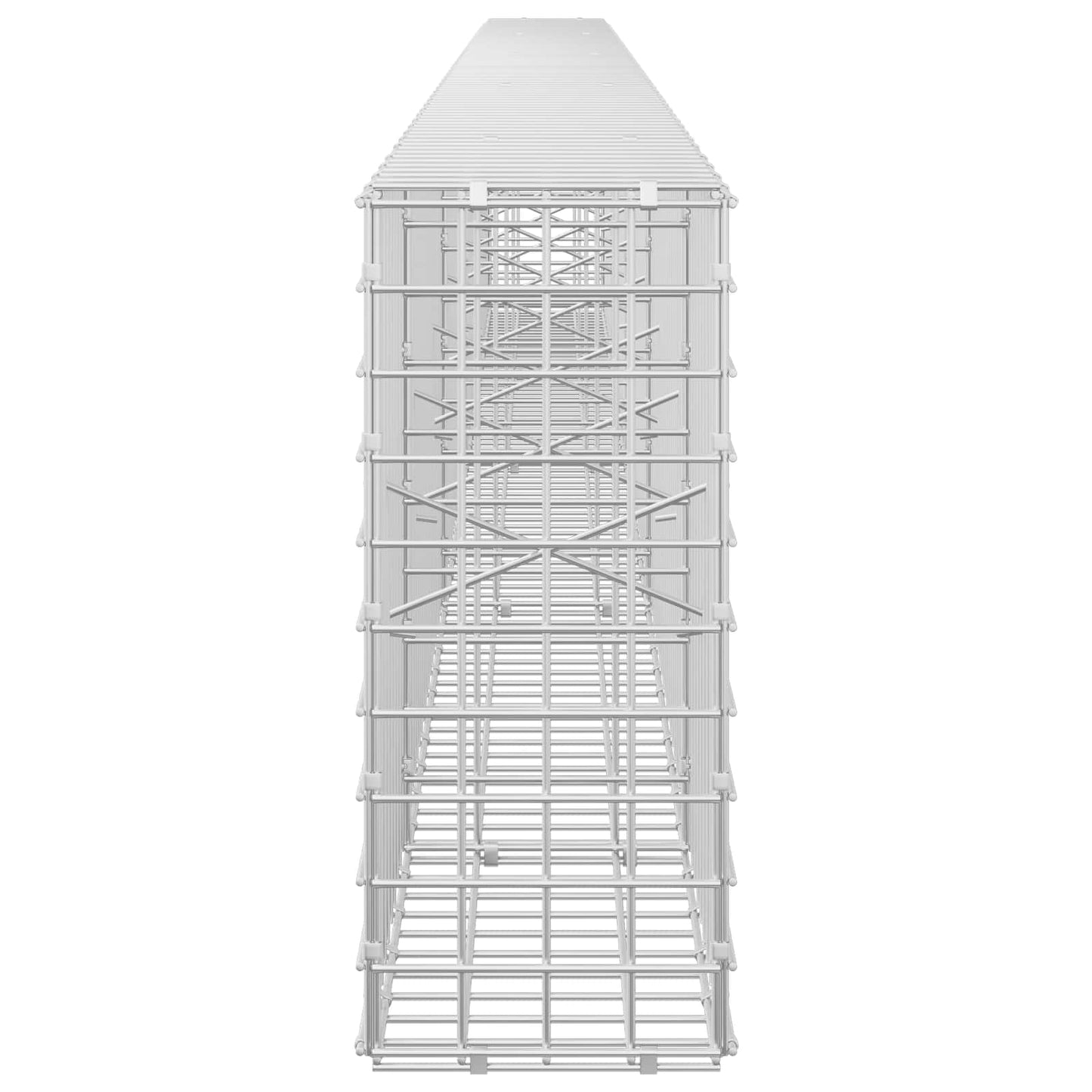 vidaXL Γκαμπιόν με σύρμα 5 mm και πλέγμα 5x5 cm 450x20x50 εκ