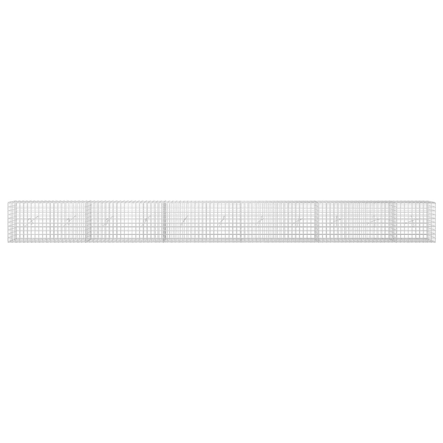 vidaXL Γκαμπιόν με σύρμα 5 mm και πλέγμα 5x5 cm 550x20x50 εκ