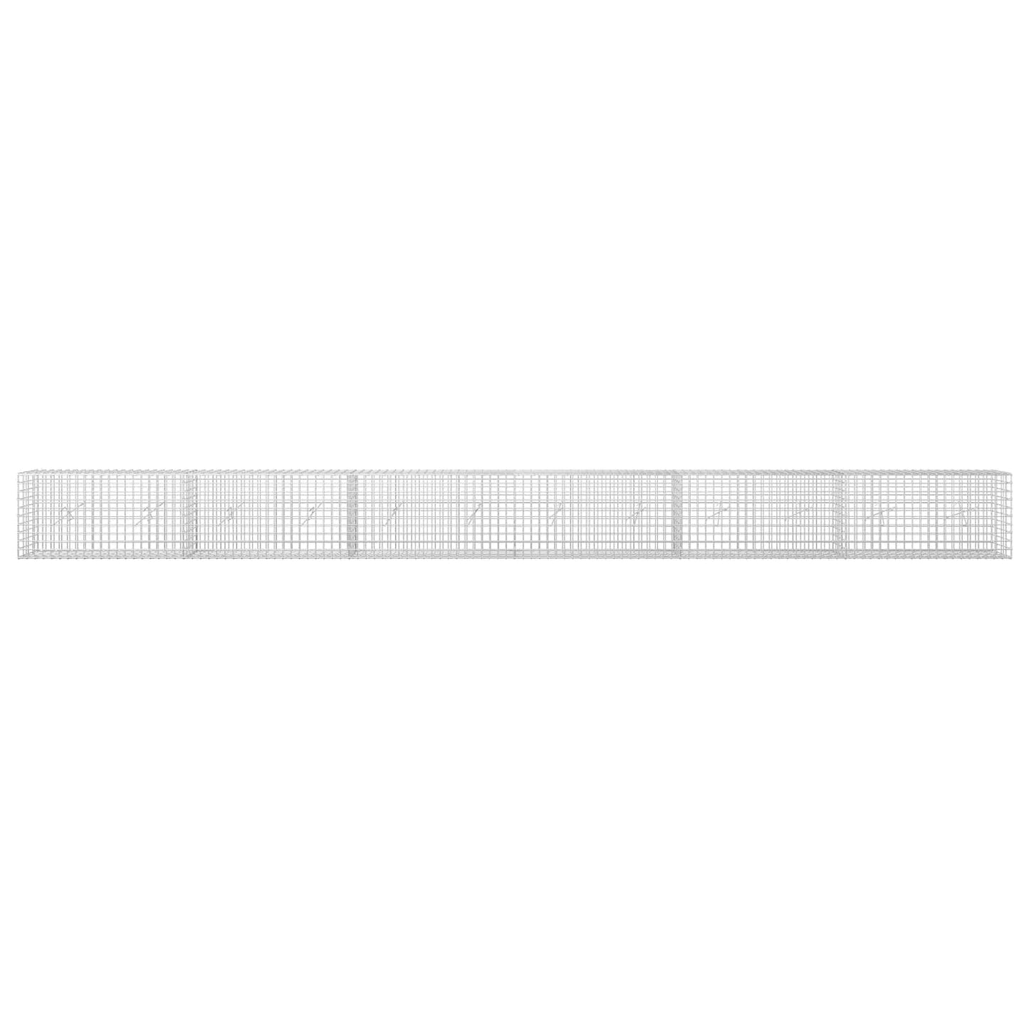 vidaXL Γκαμπιόν με σύρμα 5 mm και πλέγμα 5x5 cm 600x20x50 εκ