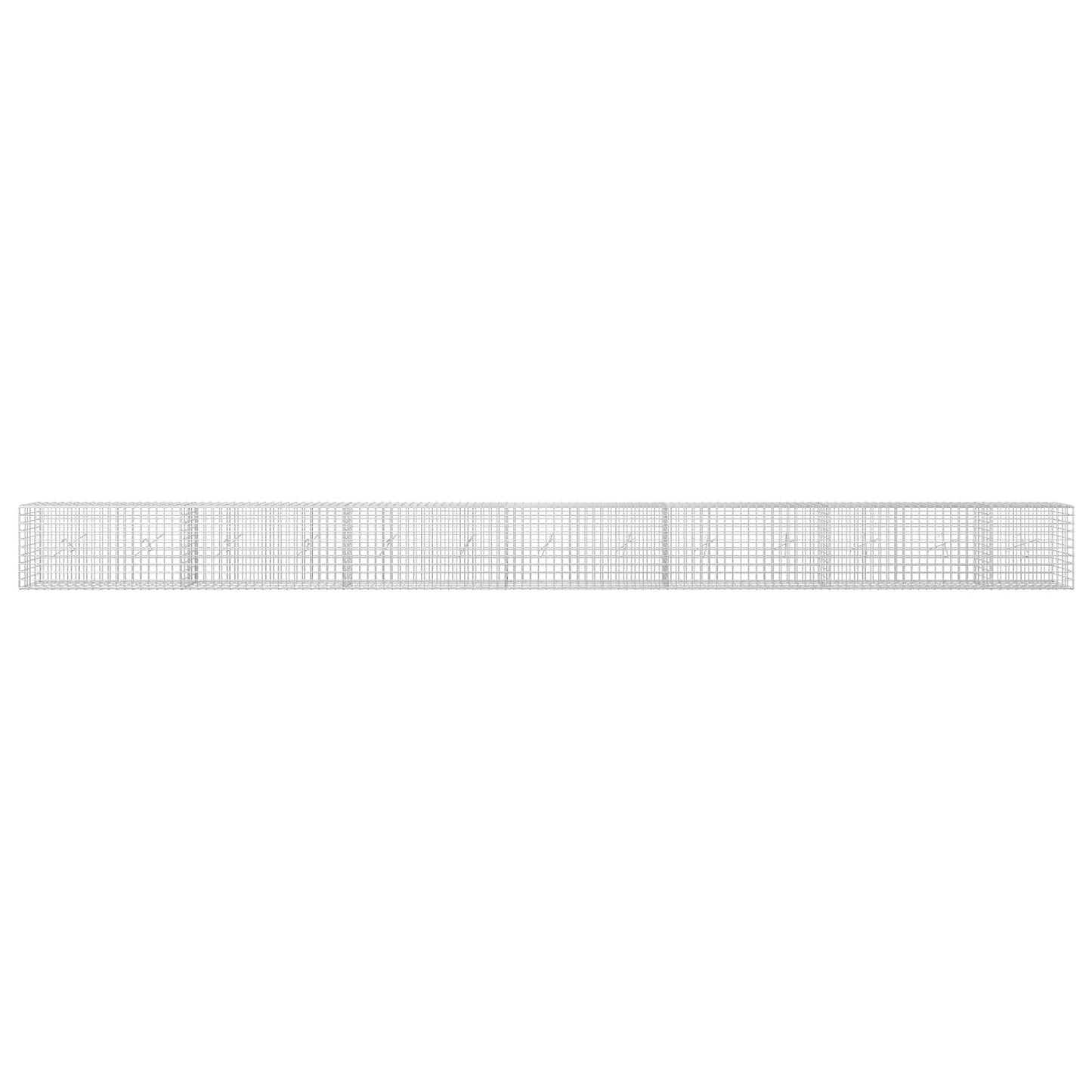vidaXL Γκαμπιόν με σύρμα 5 mm και πλέγμα 5x5 cm 650x20x50 εκ
