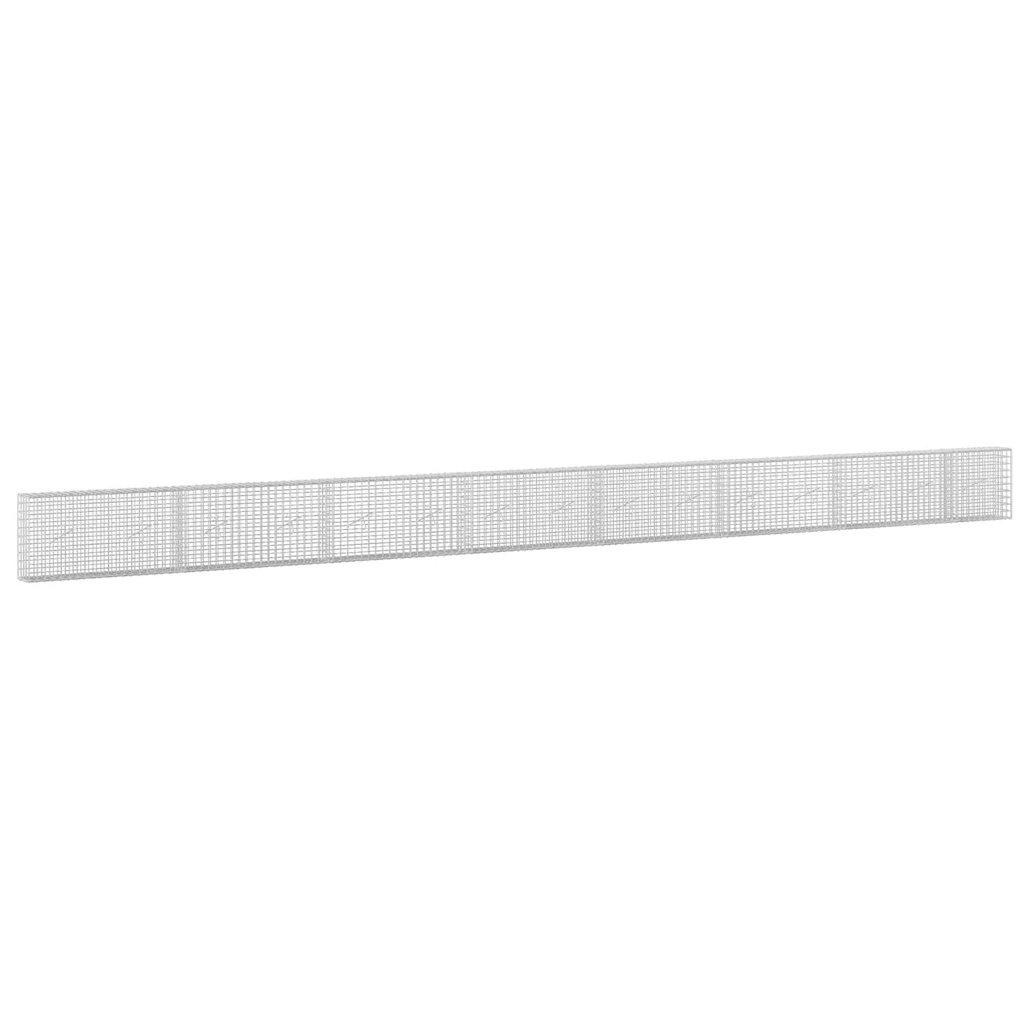 vidaXL Γκαμπιόν με σύρμα 5 mm και πλέγμα 5x5 cm 750x20x50 εκ