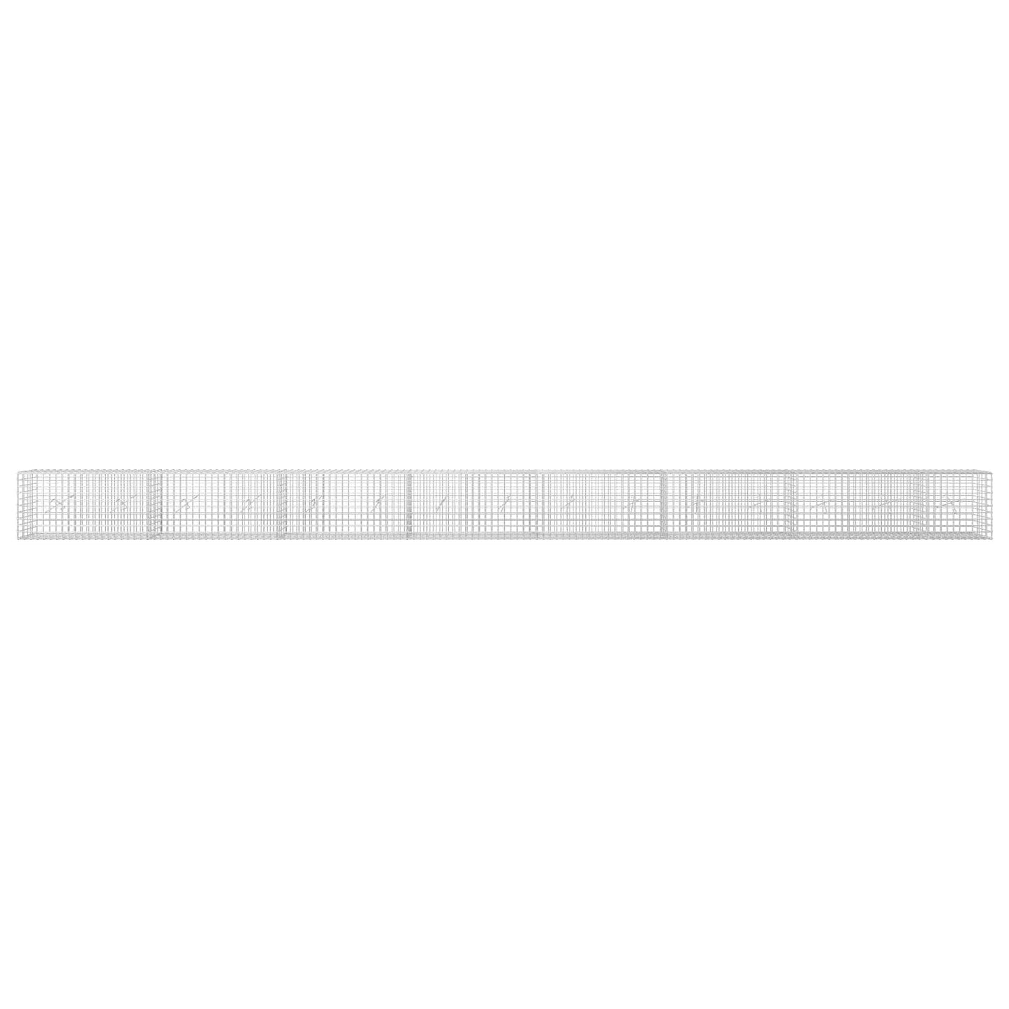 vidaXL Γκαμπιόν με σύρμα 5 mm και πλέγμα 5x5 cm 750x20x50 εκ
