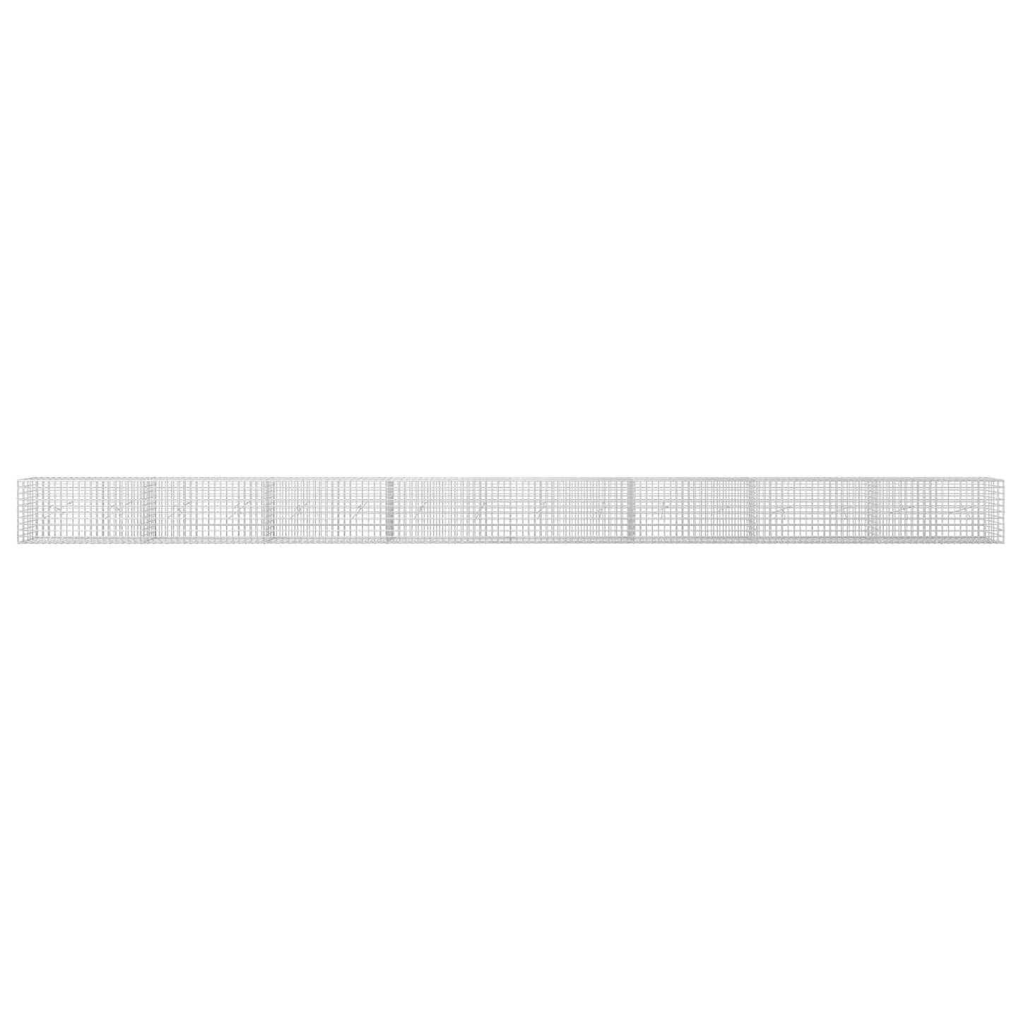 vidaXL Γκαμπιόν με σύρμα 5 mm και πλέγμα 5x5 cm 800x20x50 εκ