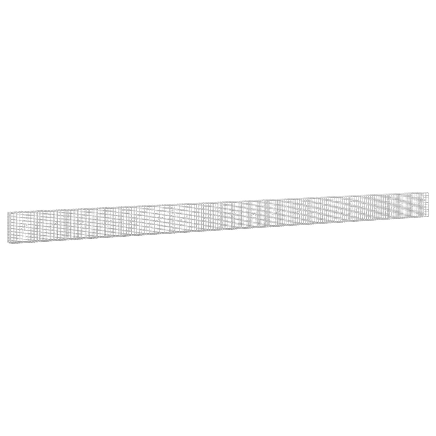 vidaXL Γκαμπιόν με σύρμα 5 mm και πλέγμα 5x5 cm 900x20x50 εκ