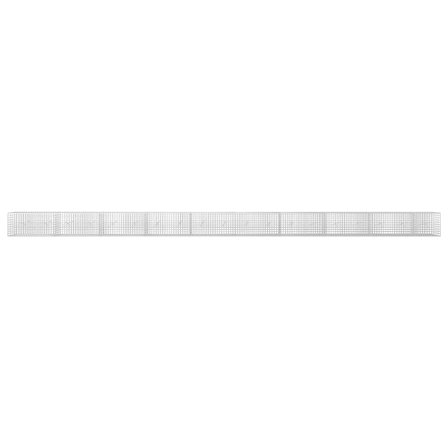 vidaXL Γκαμπιόν με σύρμα 5 mm και πλέγμα 5x5 cm 950x20x50 εκ