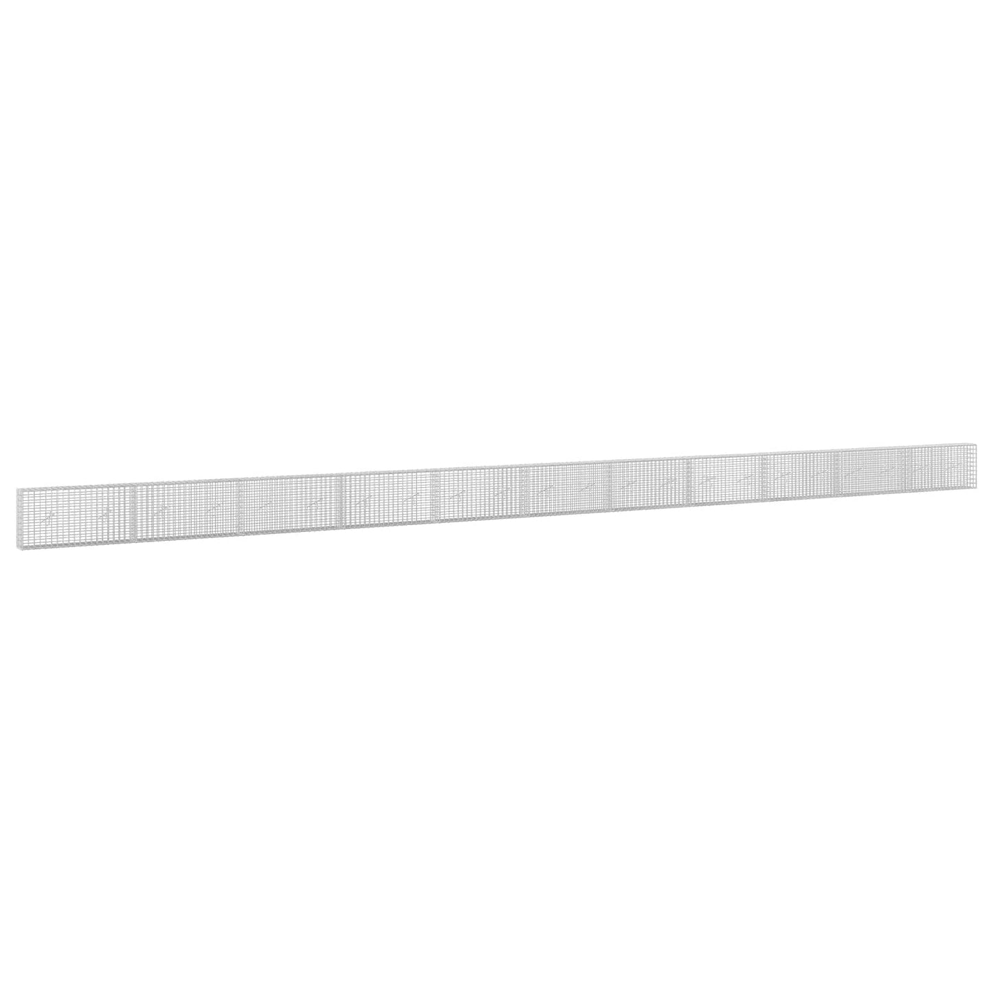 vidaXL Γκαμπιόν με σύρμα 5 mm και πλέγμα 5x5 cm 1100x20x50 εκ
