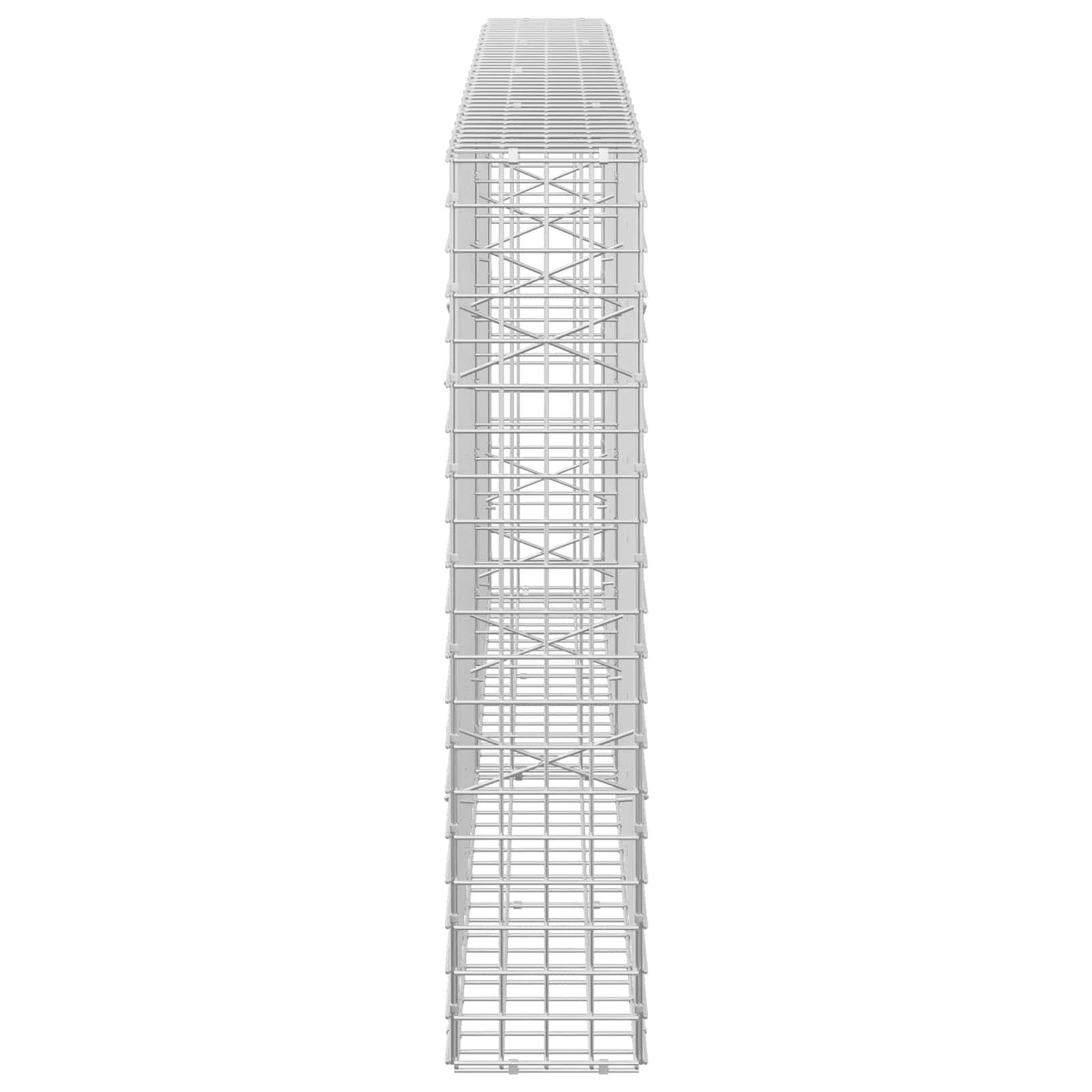 vidaXL Γκαμπιόν με σύρμα 5 mm και πλέγμα 5x5 cm 200x20x100 εκ
