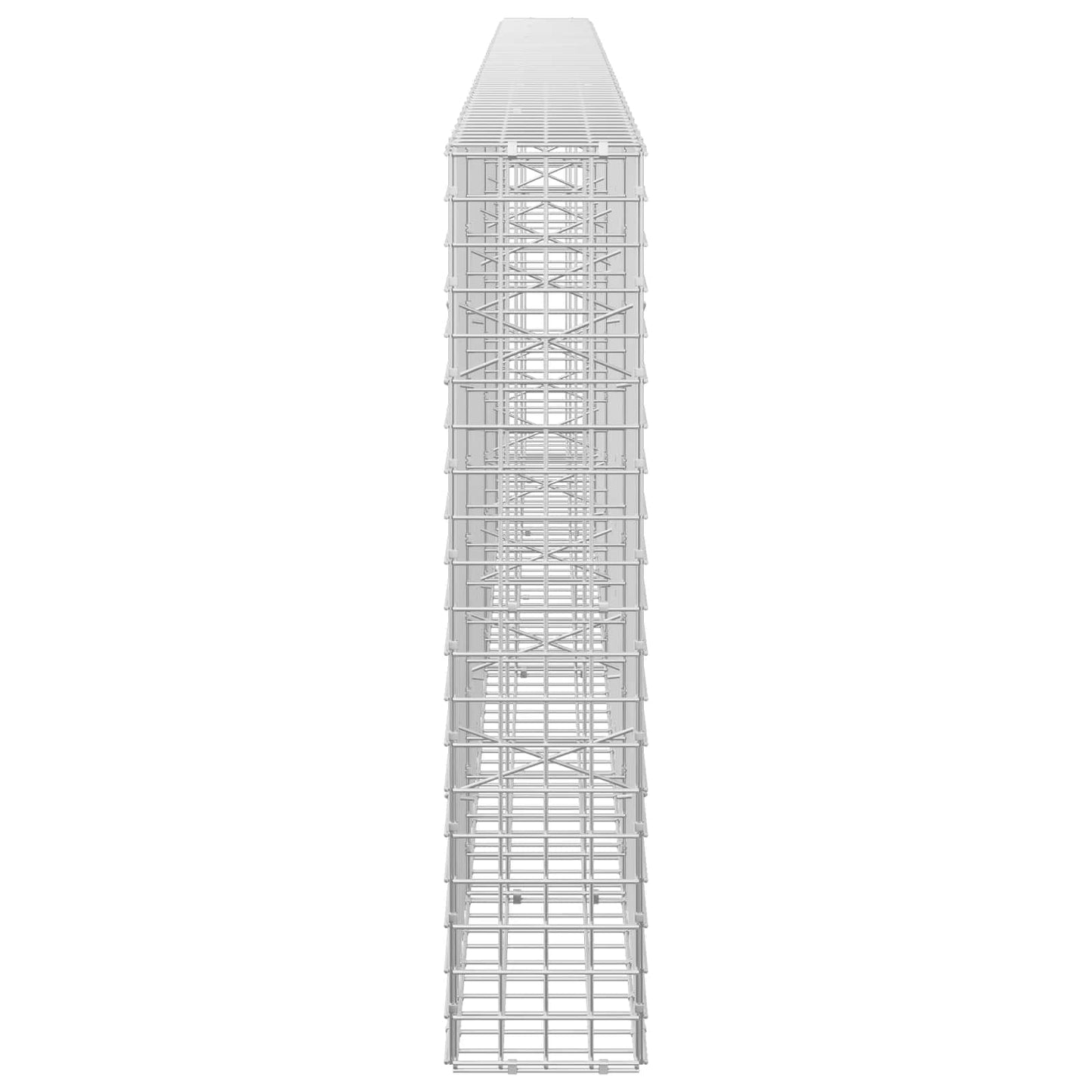 vidaXL Γκαμπιόν με σύρμα 5 mm και πλέγμα 5x5 cm 350x20x100 εκ