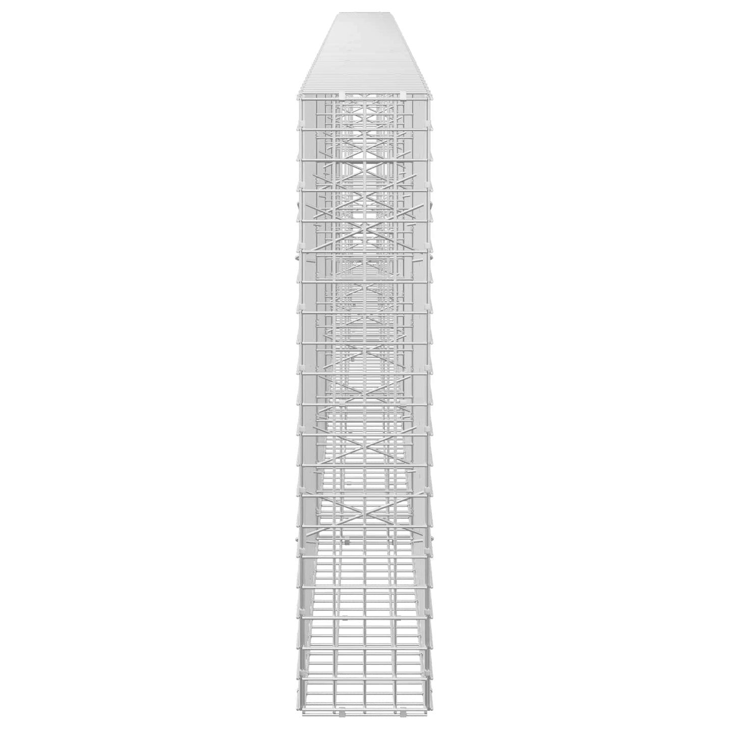 vidaXL Γκαμπιόν με σύρμα 5 mm και πλέγμα 5x5 cm 500x20x100 εκ