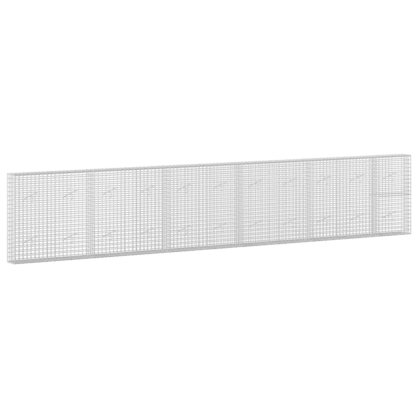 vidaXL Γκαμπιόν με σύρμα 5 mm και πλέγμα 5x5 cm 550x20x100 εκ.