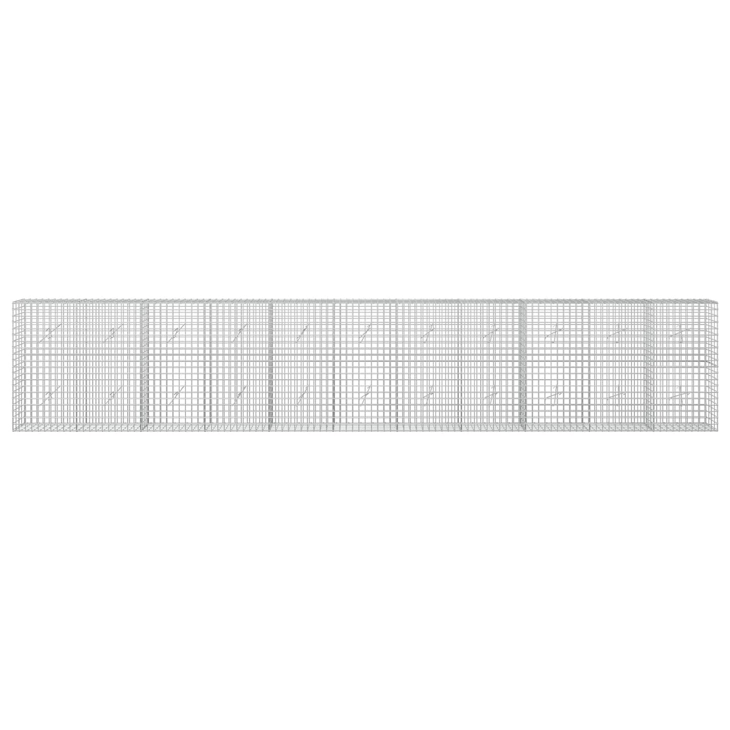 vidaXL Γκαμπιόν με σύρμα 5 mm και πλέγμα 5x5 cm 550x20x100 εκ.