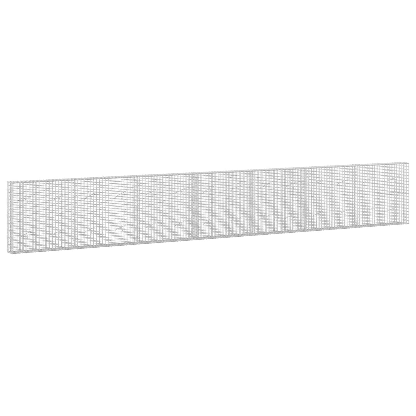 vidaXL Γκαμπιόν με σύρμα 5 mm και πλέγμα 5x5 cm 700x20x100 εκ