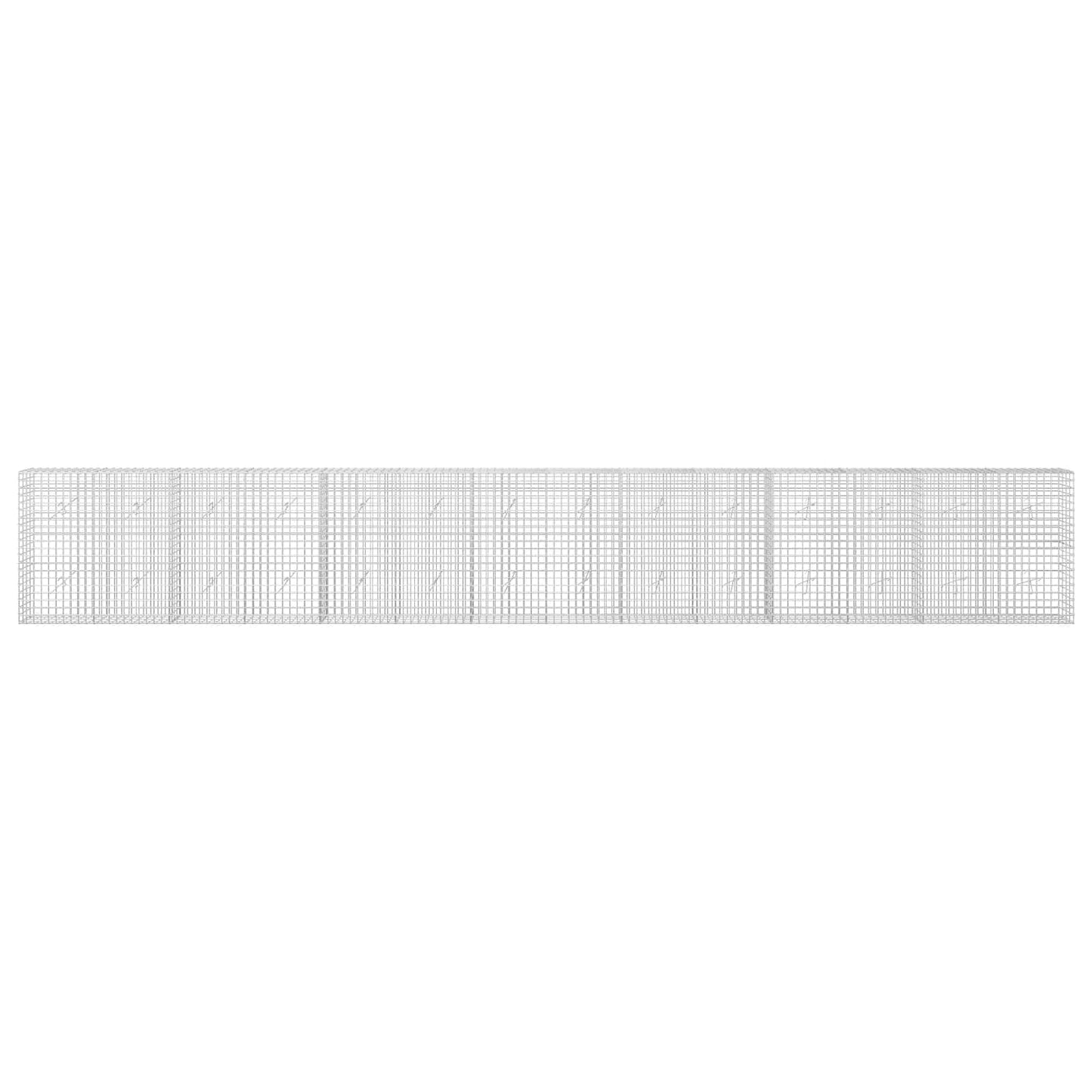vidaXL Γκαμπιόν με σύρμα 5 mm και πλέγμα 5x5 cm 700x20x100 εκ